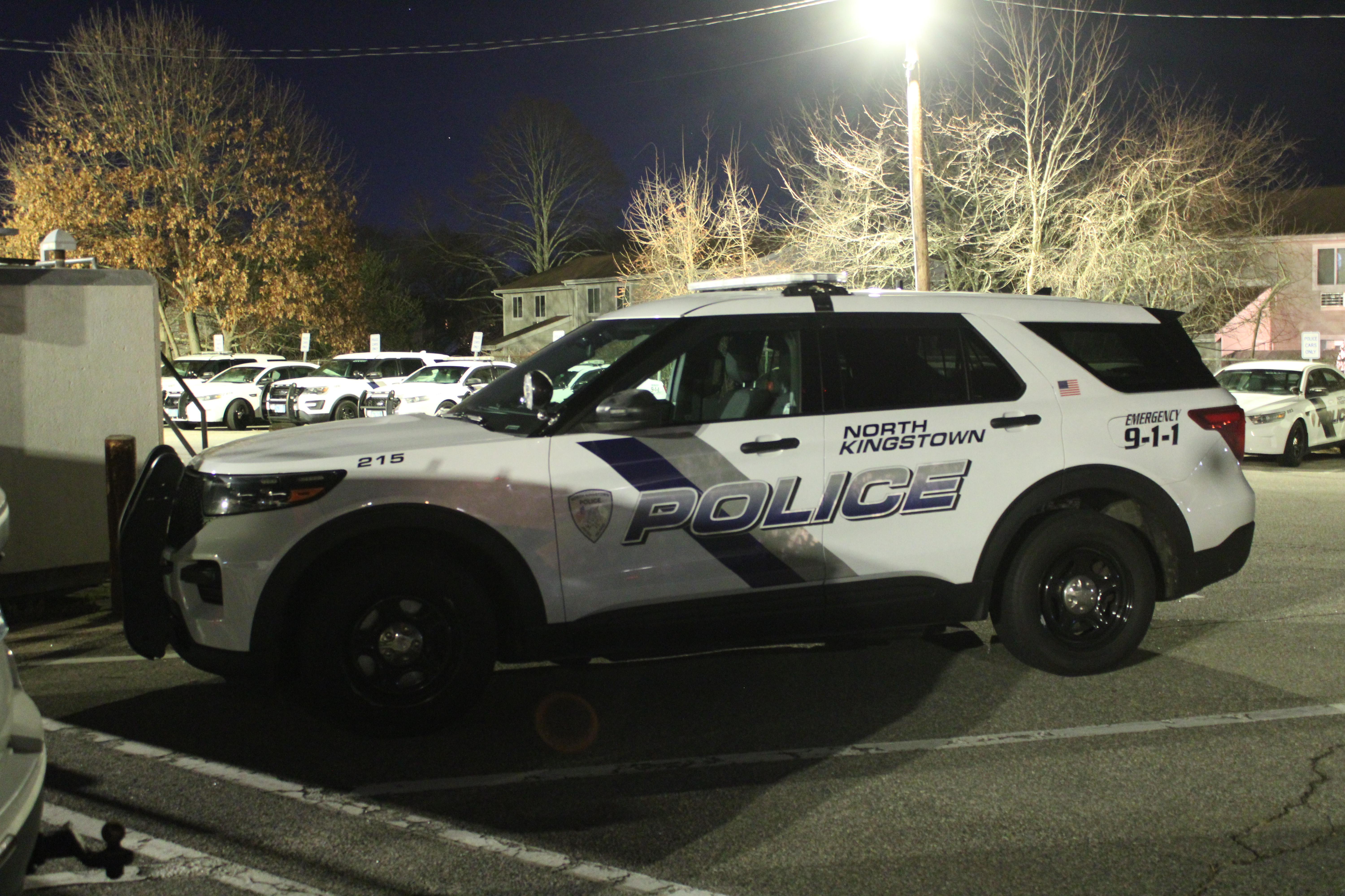 A photo  of North Kingstown Police
            Cruiser 215, a 2021 Ford Police Interceptor Utility             taken by @riemergencyvehicles