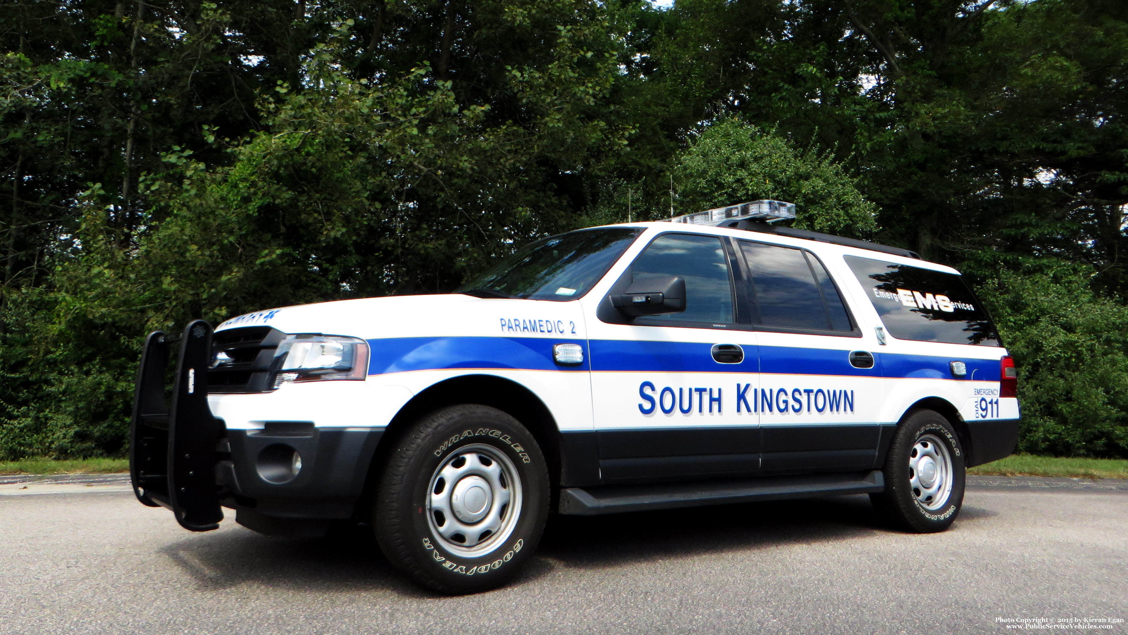 A photo  of South Kingstown EMS
            Paramedic 2, a 2015 Ford Expedition             taken by Kieran Egan