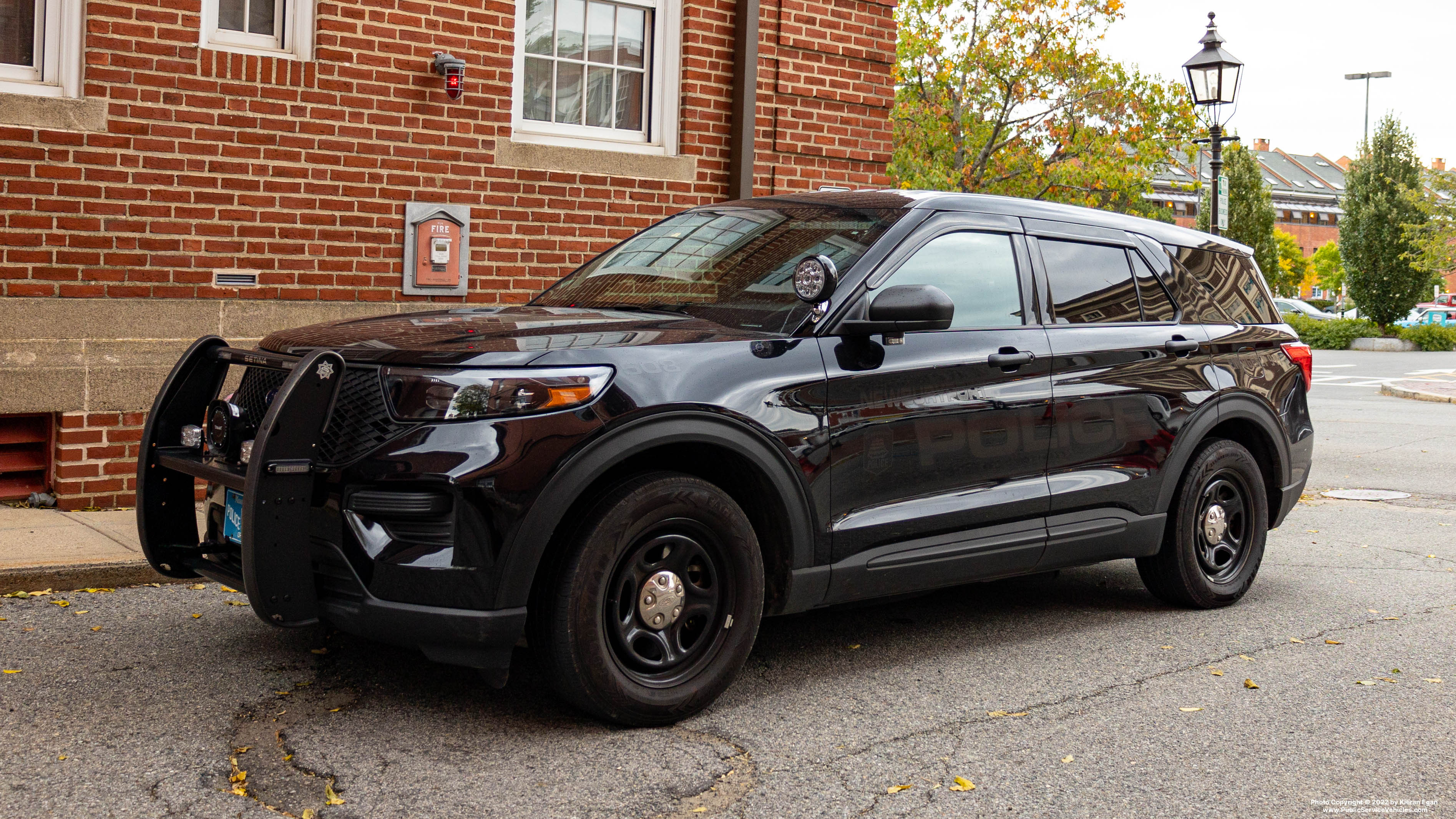 A photo  of Newburyport Police
            Cruiser 508, a 2021 Ford Police Interceptor Utility             taken by Kieran Egan