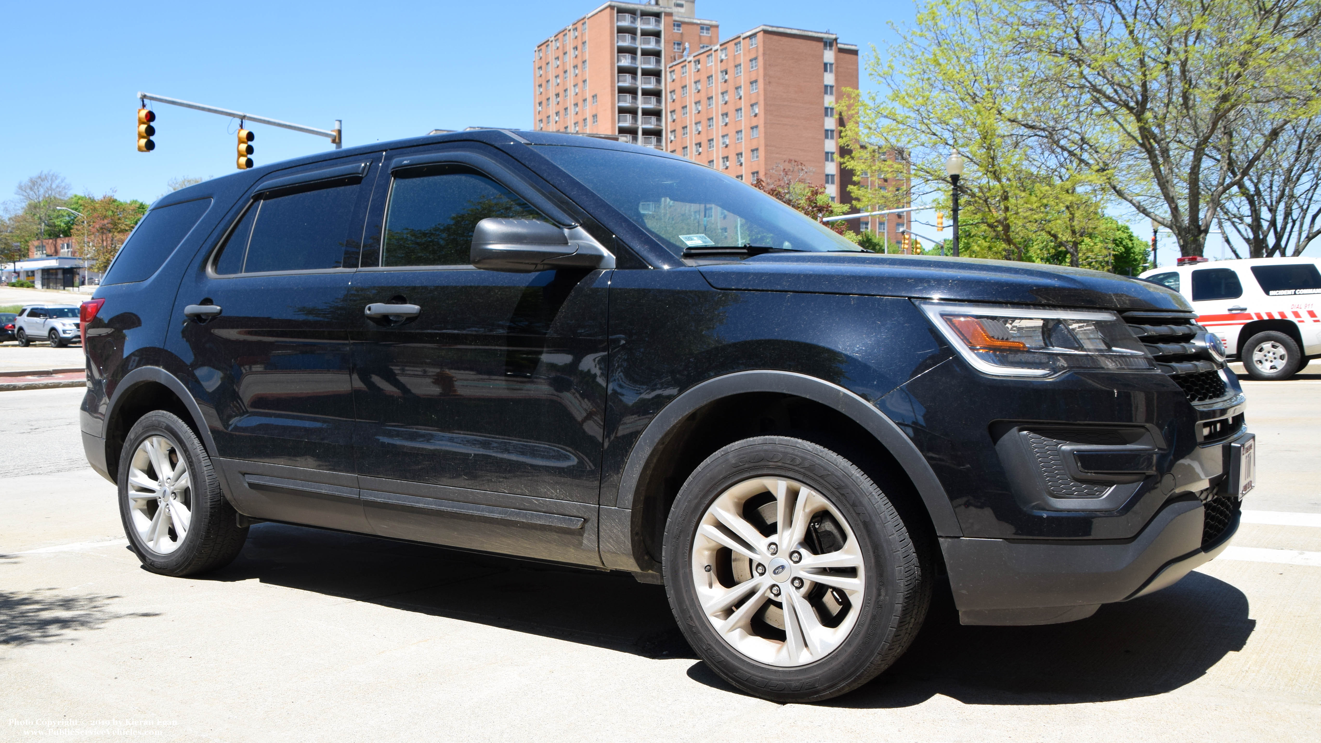 A photo  of Pawtucket Fire
            Assistant Chief's Unit, a 2018 Ford Explorer             taken by Kieran Egan