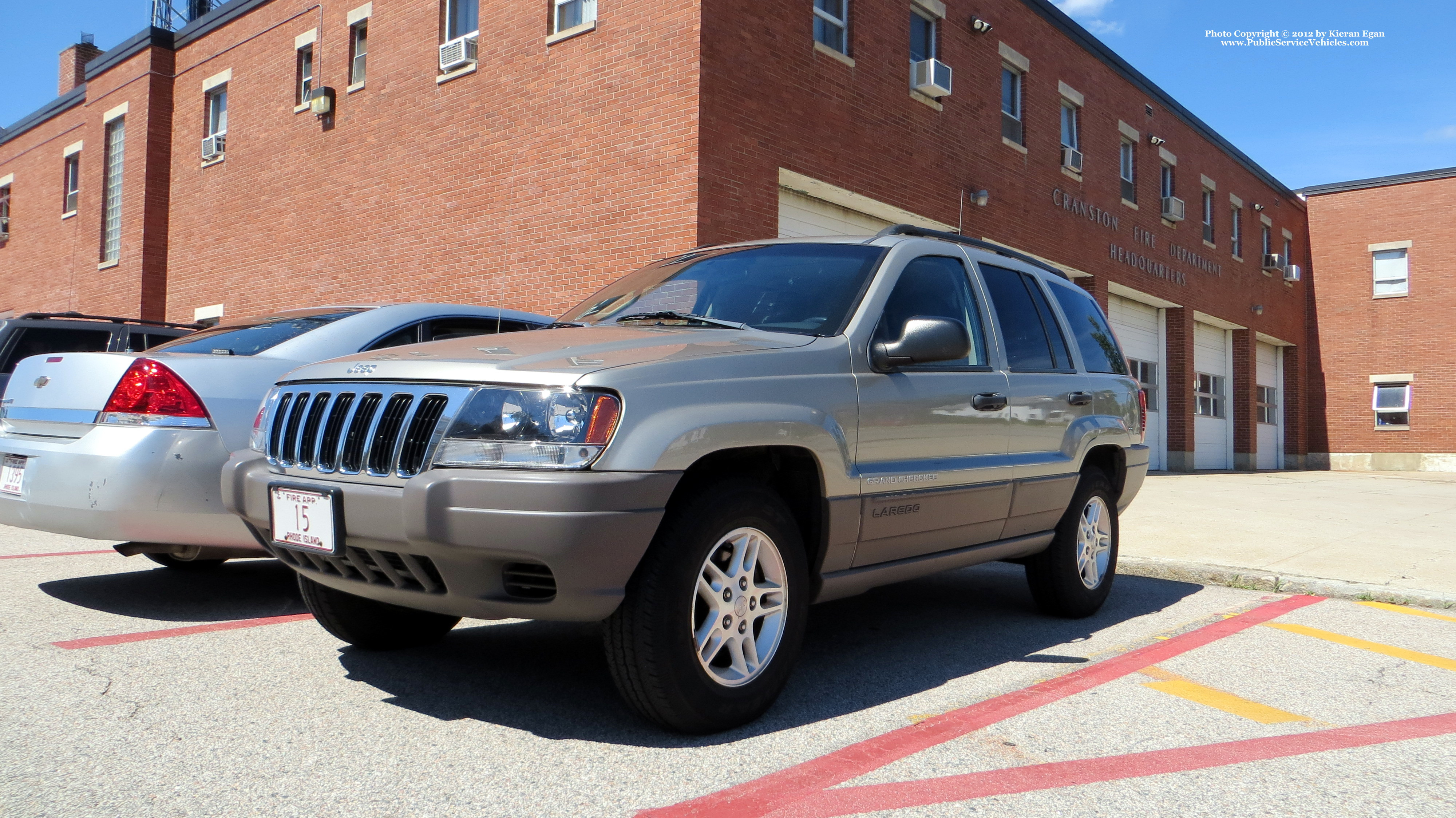 A photo  of Cranston Fire
            Car 1, a 1994-2004 Jeep Grand Cherokee             taken by Kieran Egan