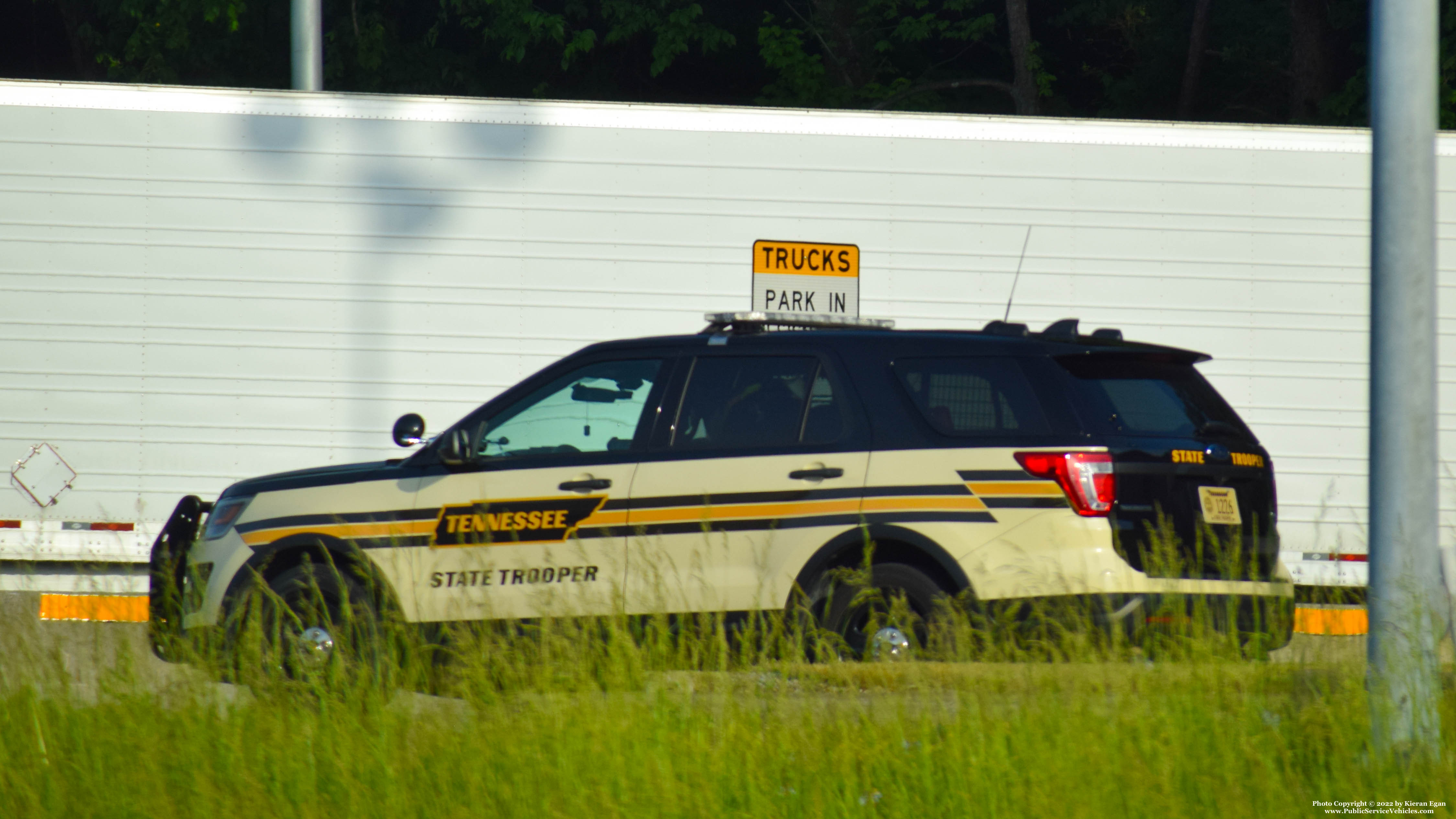 A photo  of Tennessee Highway Patrol
            Cruiser 1226, a 2016-2019 Ford Police Interceptor Utility             taken by Kieran Egan