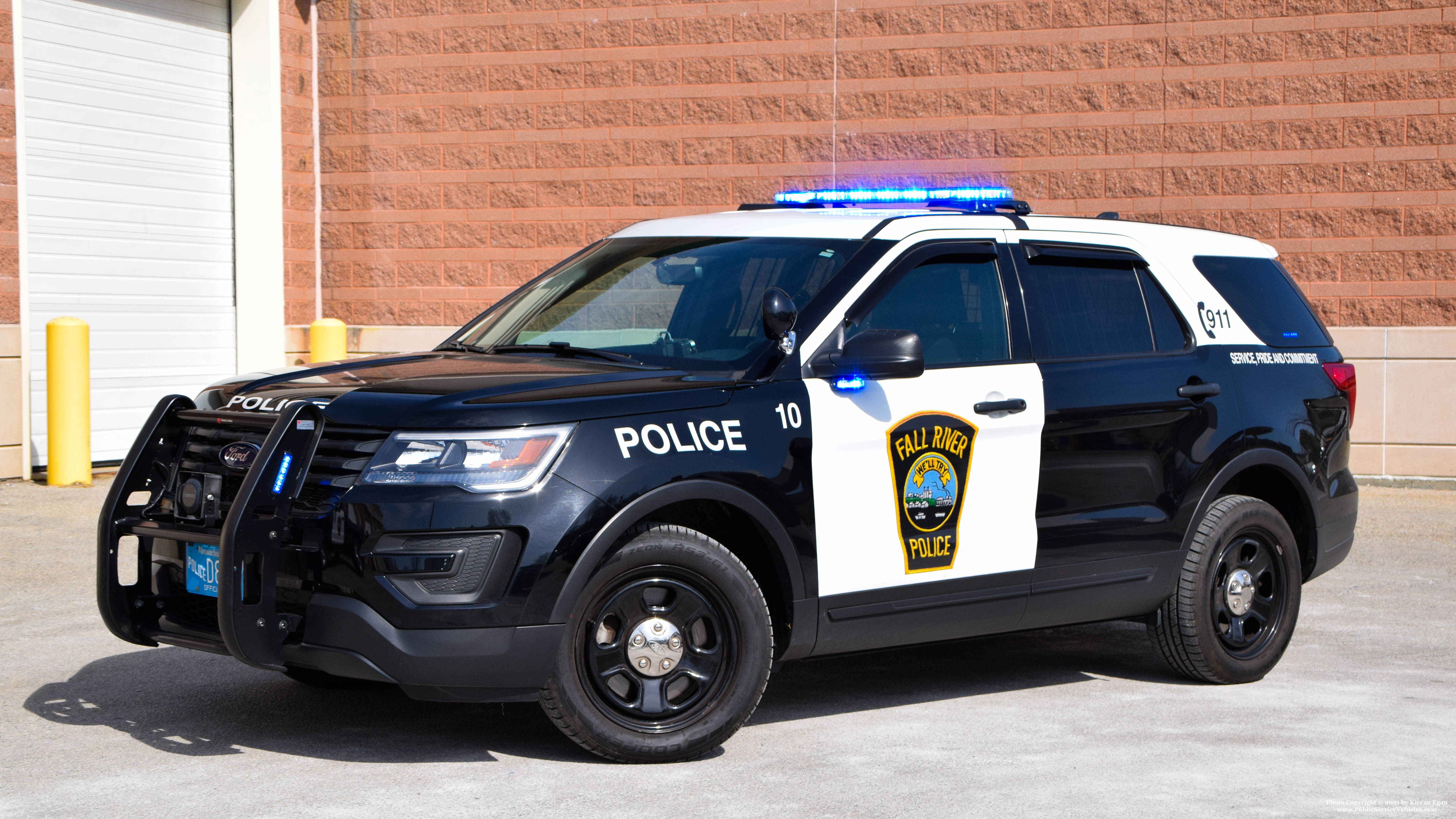 A photo  of Fall River Police
            Car 10, a 2018 Ford Police Interceptor Utility             taken by Kieran Egan