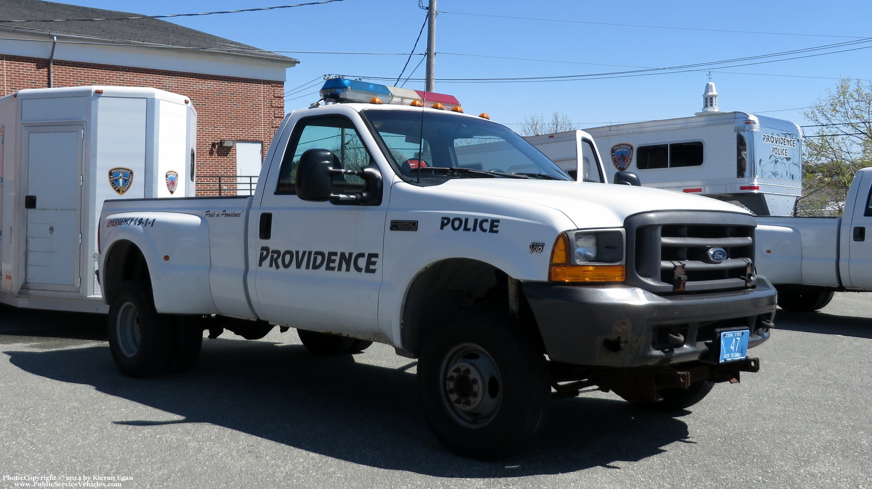 A photo  of Providence Police
            Cruiser 47, a 1999-2007 Ford F-350             taken by Kieran Egan