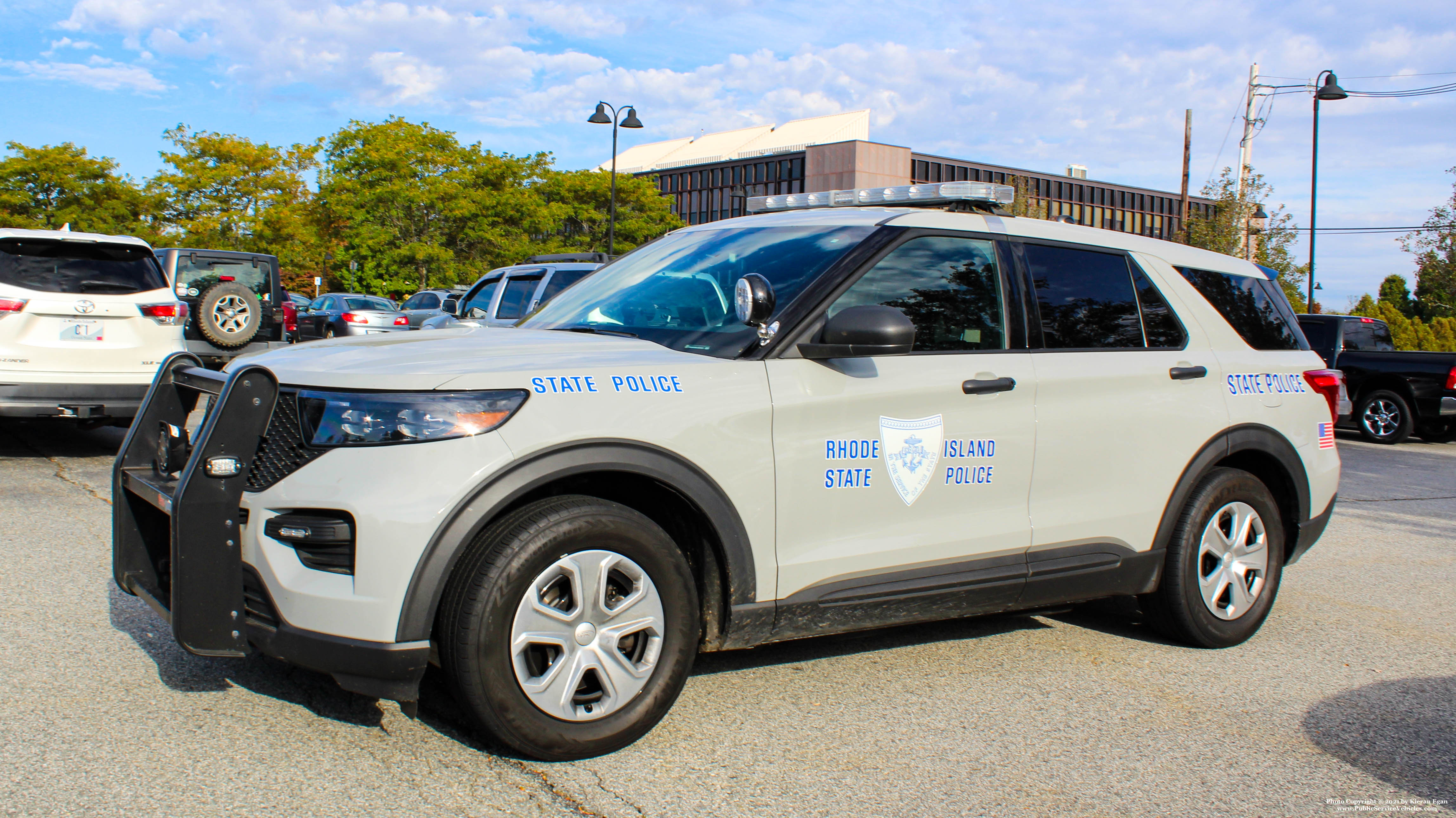 A photo  of Rhode Island State Police
            Cruiser 149, a 2020 Ford Police Interceptor Utility             taken by Kieran Egan