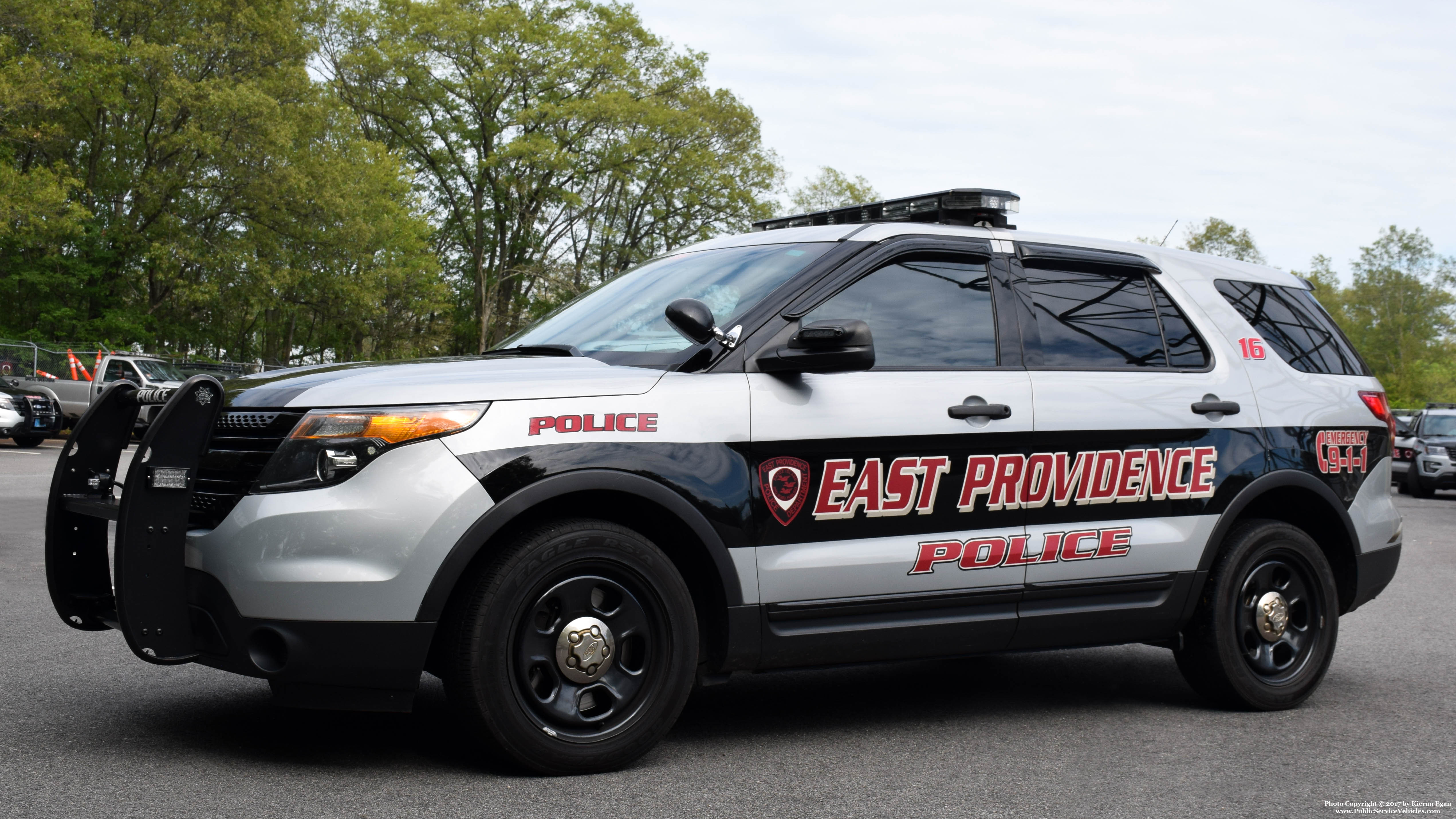 A photo  of East Providence Police
            Car 16, a 2014 Ford Police Interceptor Utility             taken by Kieran Egan