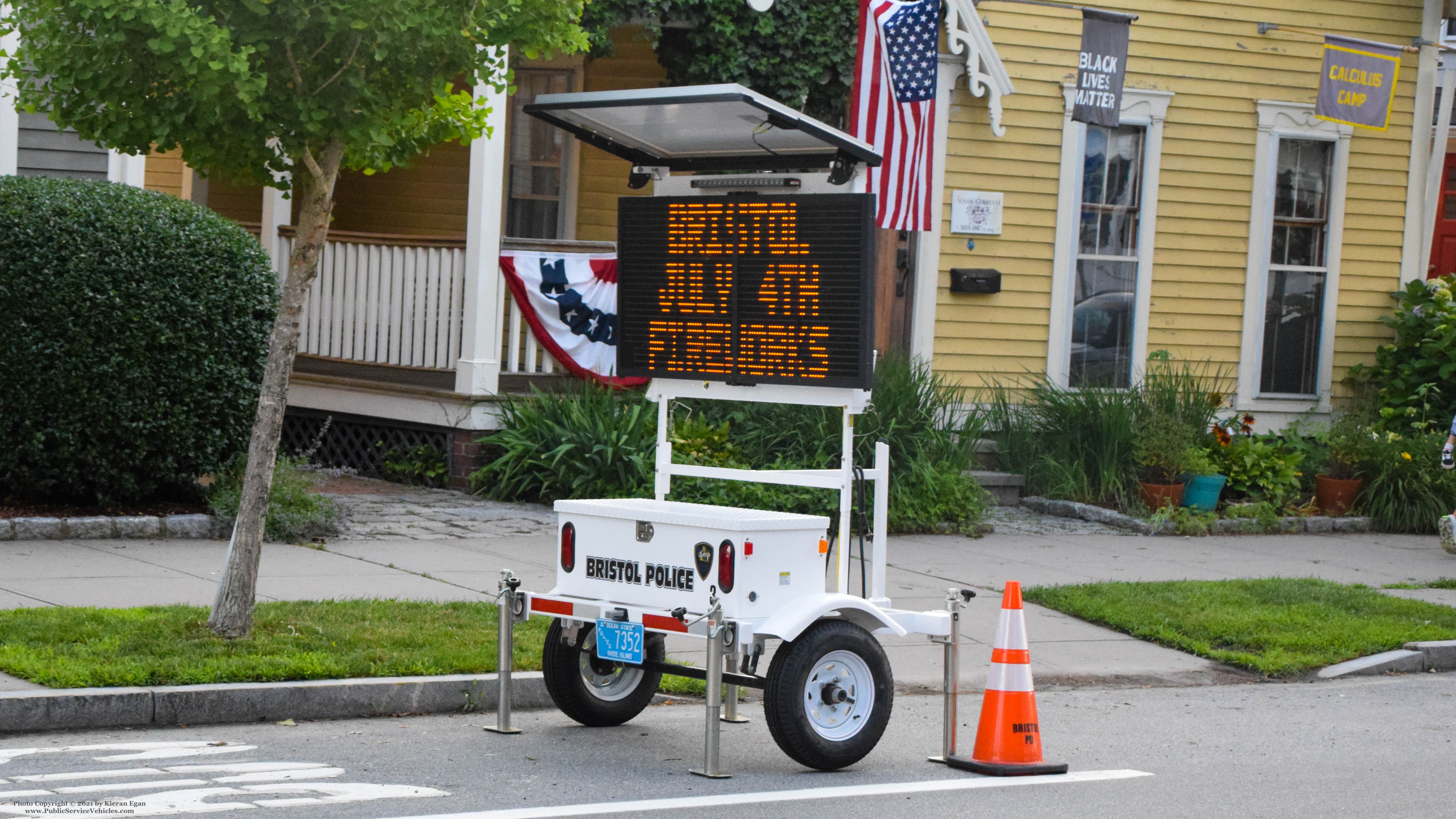 A photo  of Bristol Police
            Message Trailer 3, a 2018-2021 All Traffic Solutions Variable Message Sign             taken by Kieran Egan