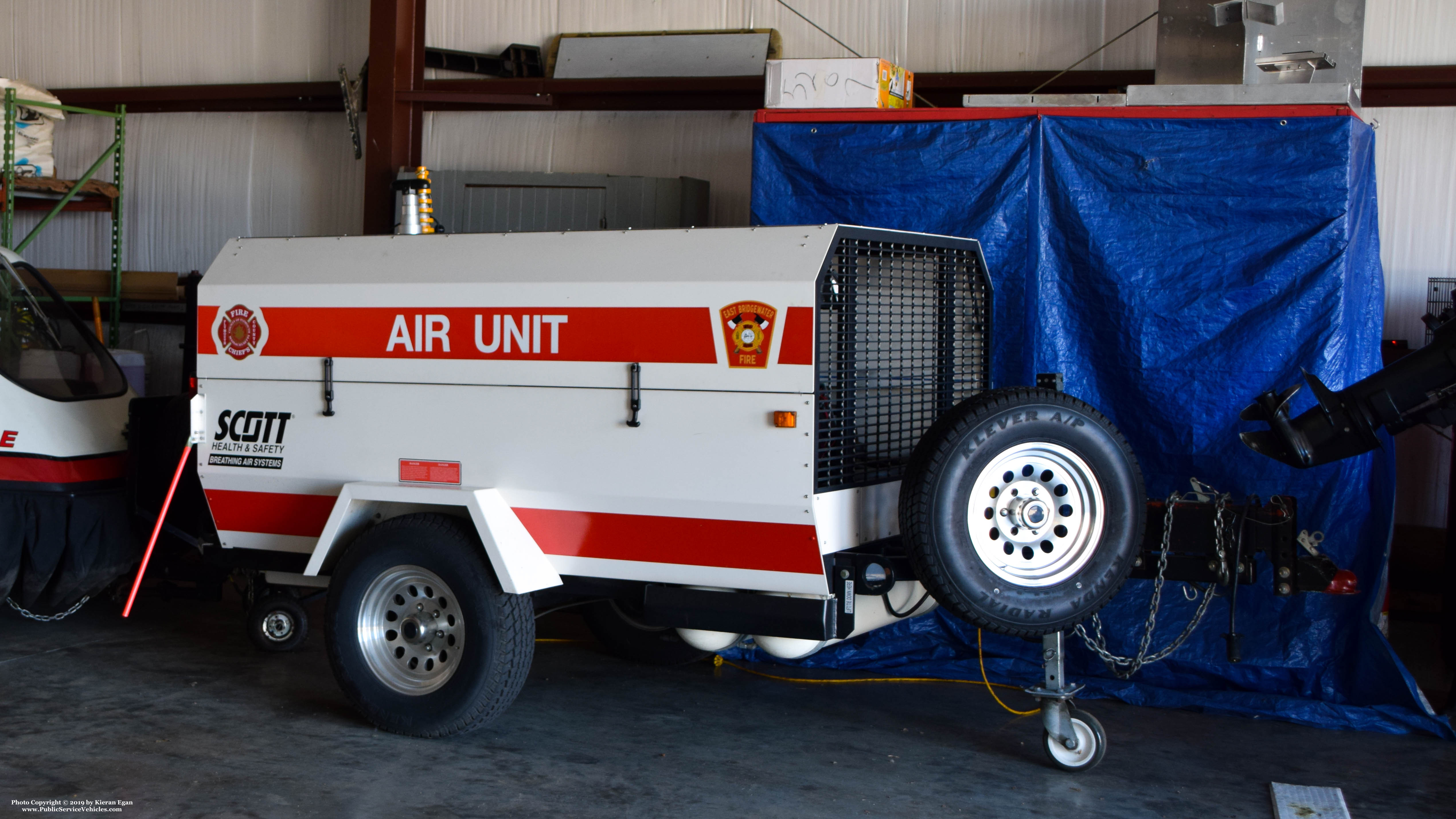 A photo  of East Bridgewater Fire
            Air Unit, a 2010 Scott Health & Safety Breathing Air Systems Trailer             taken by Kieran Egan