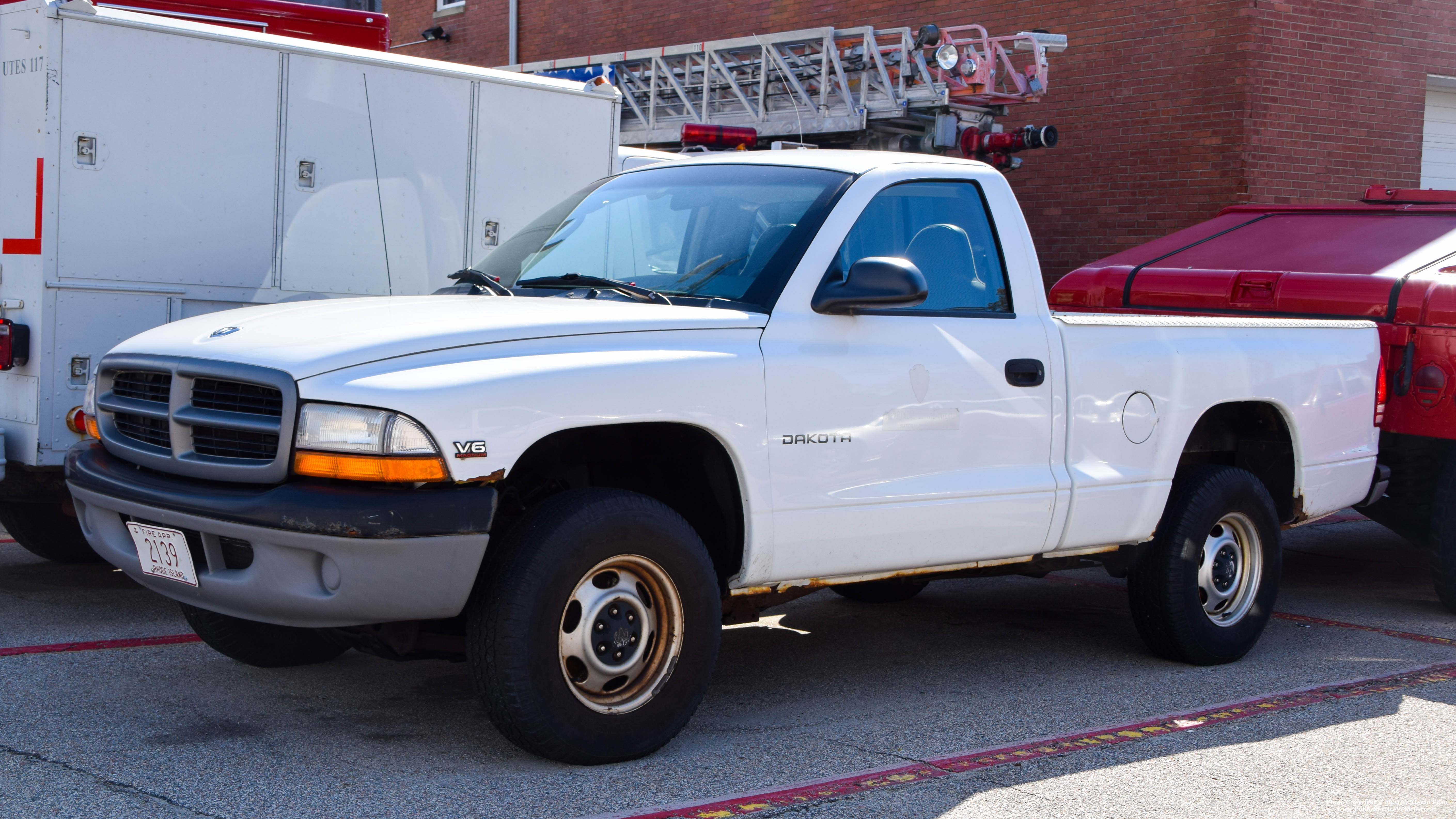 A photo  of Cranston Fire
            Pickup Truck, a 1997-2004 Dodge Dakota             taken by Kieran Egan