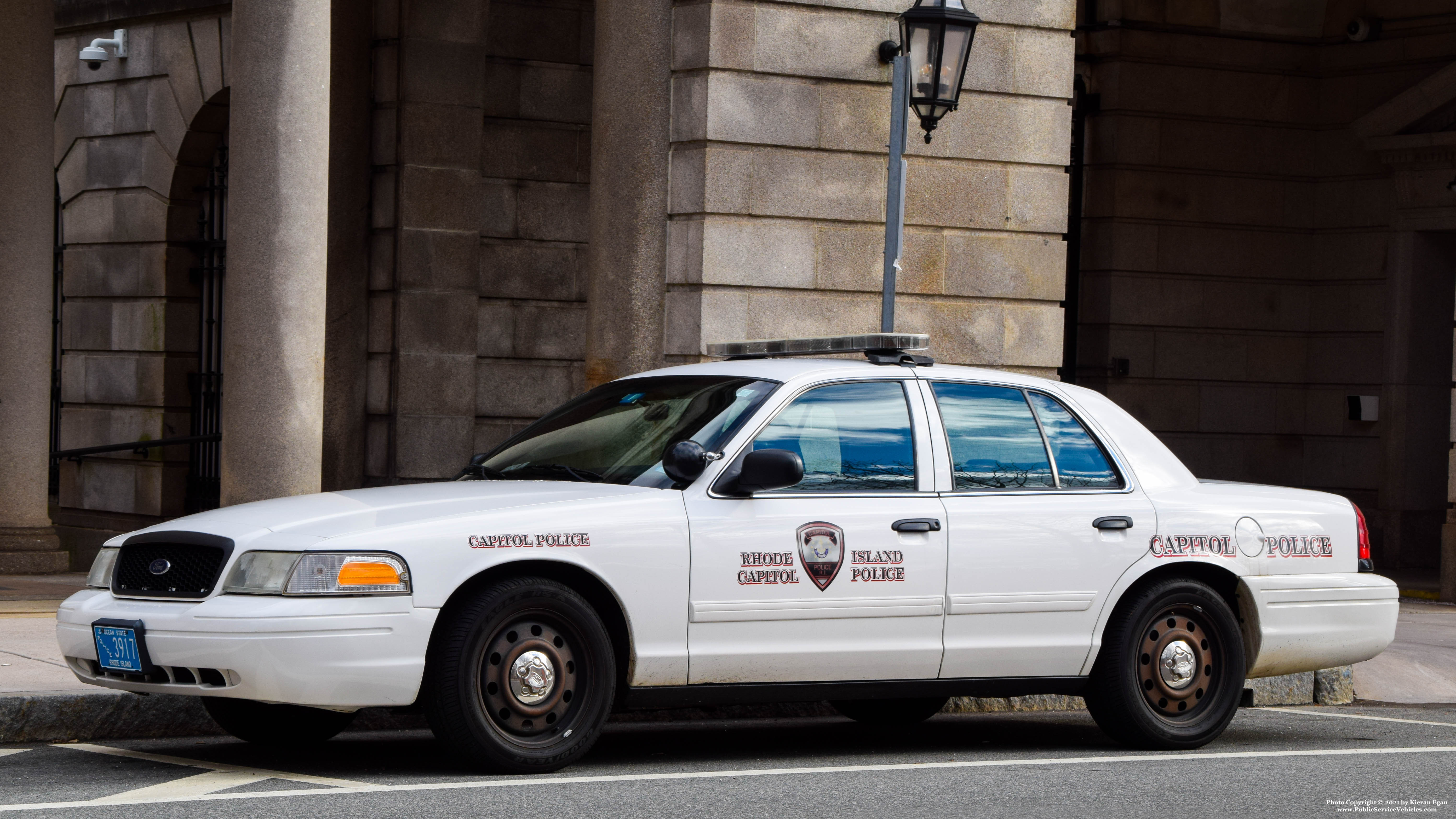 A photo  of Rhode Island Capitol Police
            Cruiser 3917, a 2011 Ford Crown Victoria Police Interceptor             taken by Kieran Egan