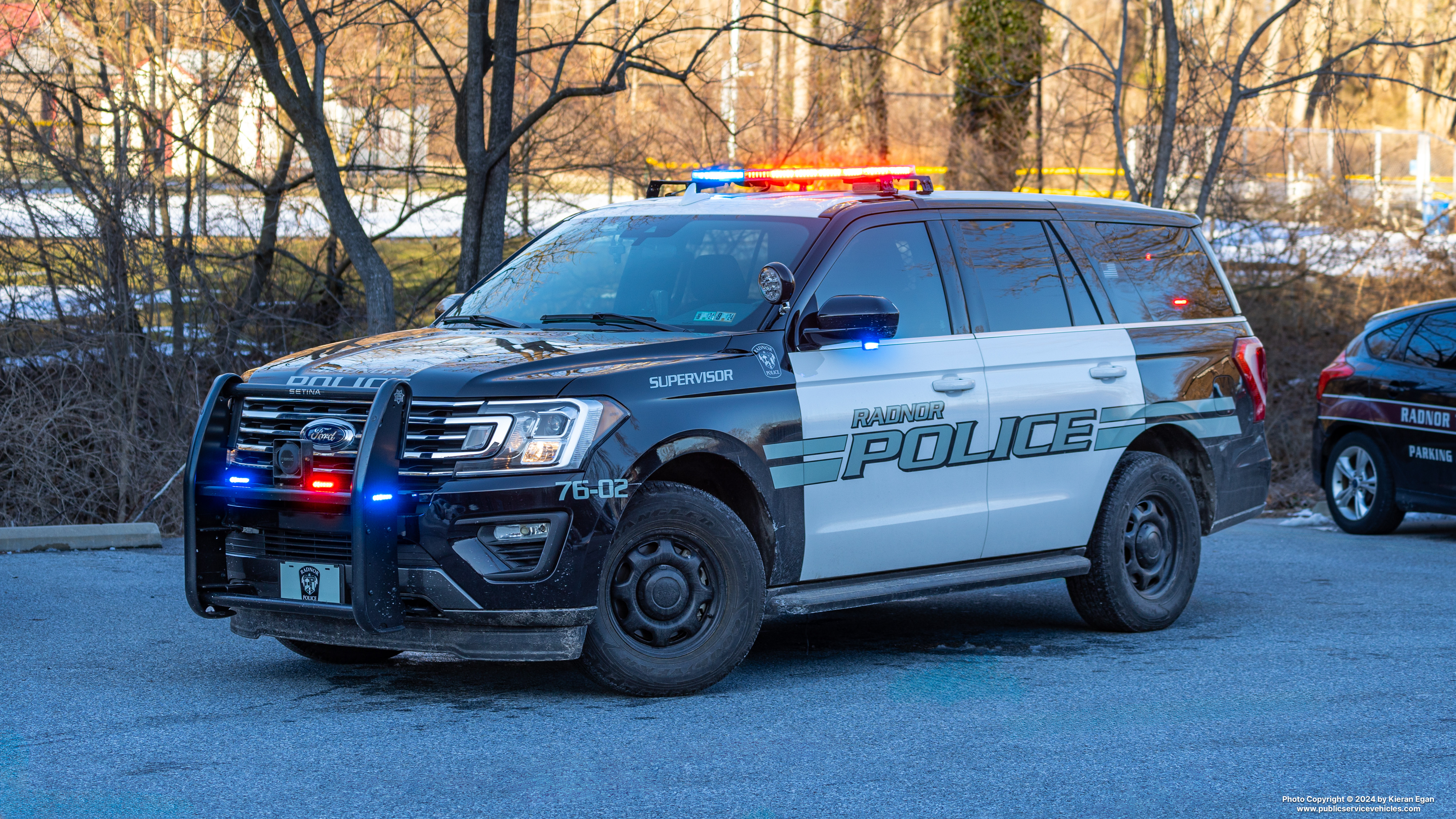 A photo  of Radnor Township Police
            Cruiser 76-02, a 2018-2020 Ford Expedition             taken by Kieran Egan