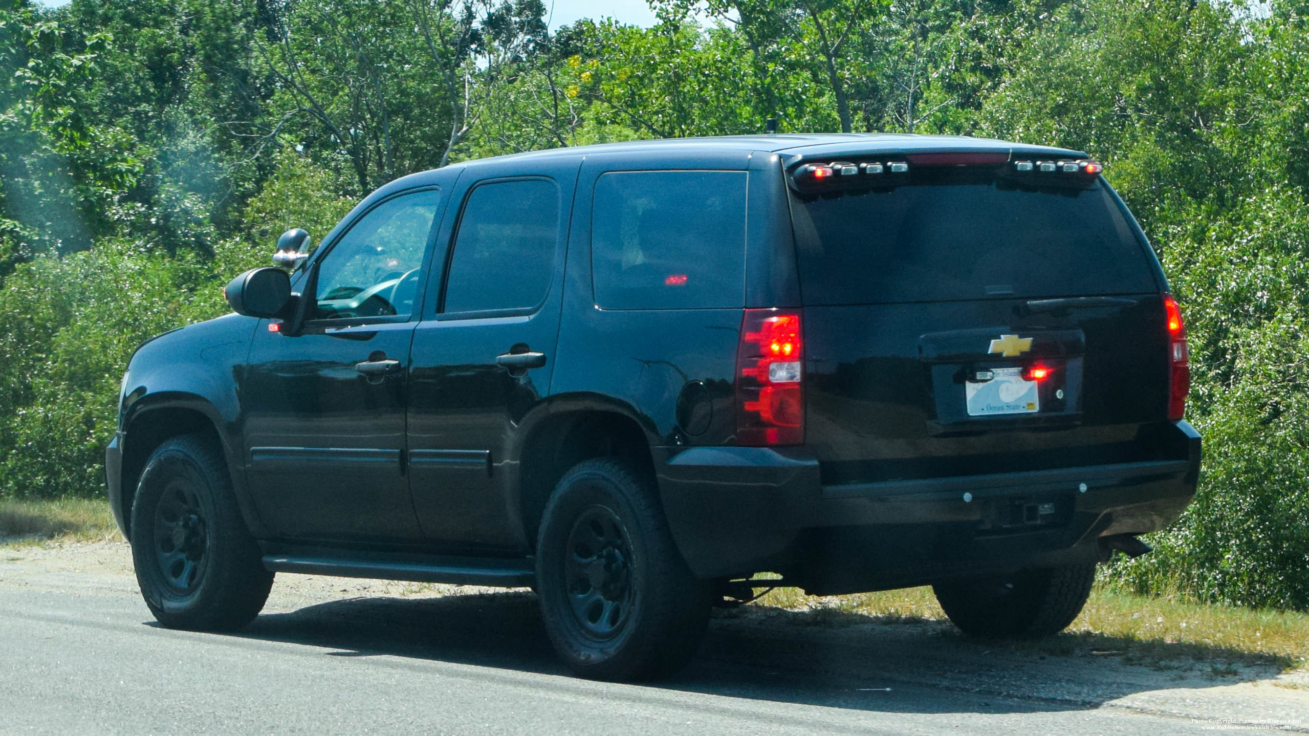 A photo  of Rhode Island State Police
            Unmarked Unit, a 2013 Chevrolet Tahoe             taken by Kieran Egan