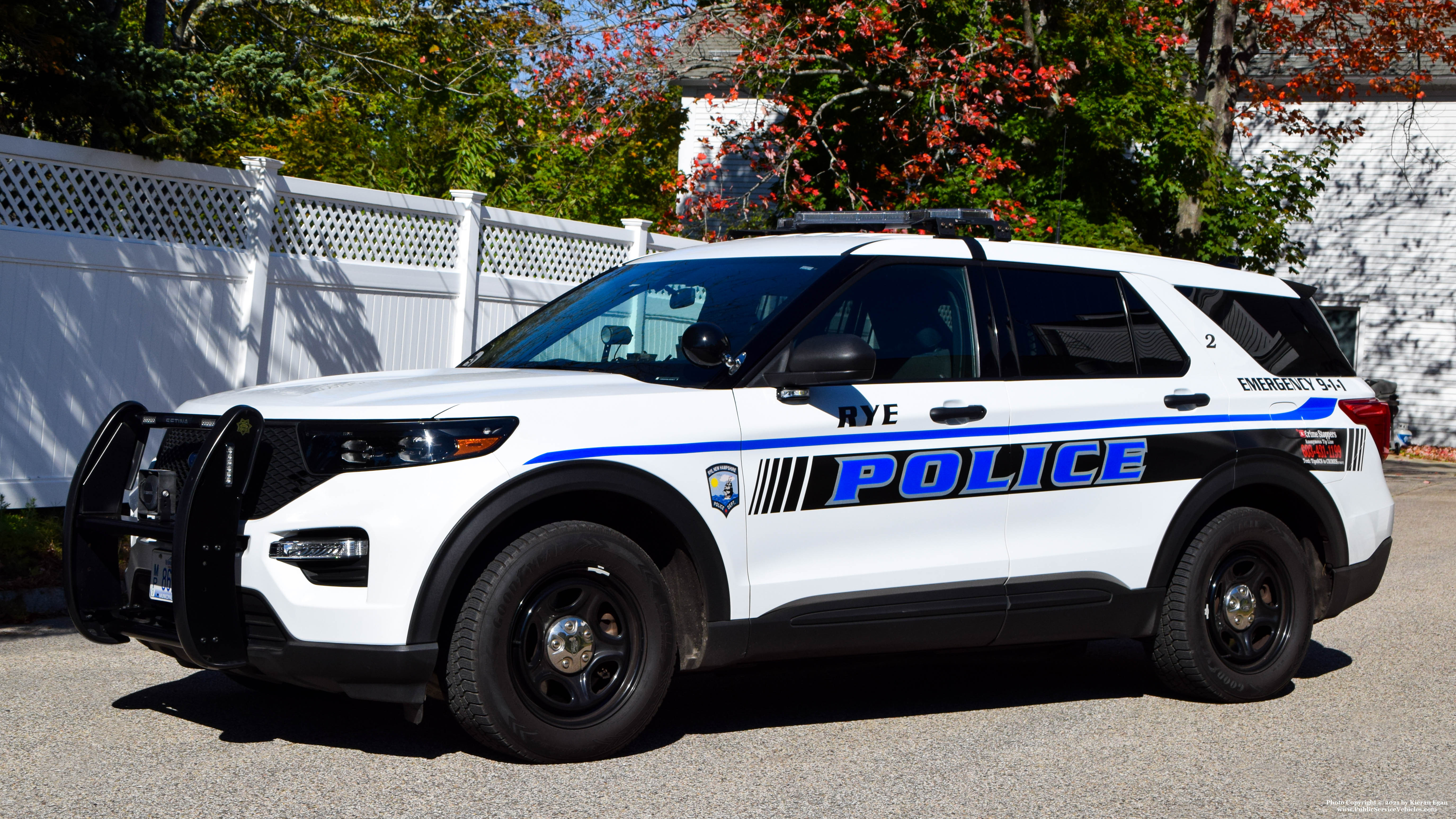 A photo  of Rye Police
            Car 2, a 2020 Ford Police Interceptor Utility             taken by Kieran Egan