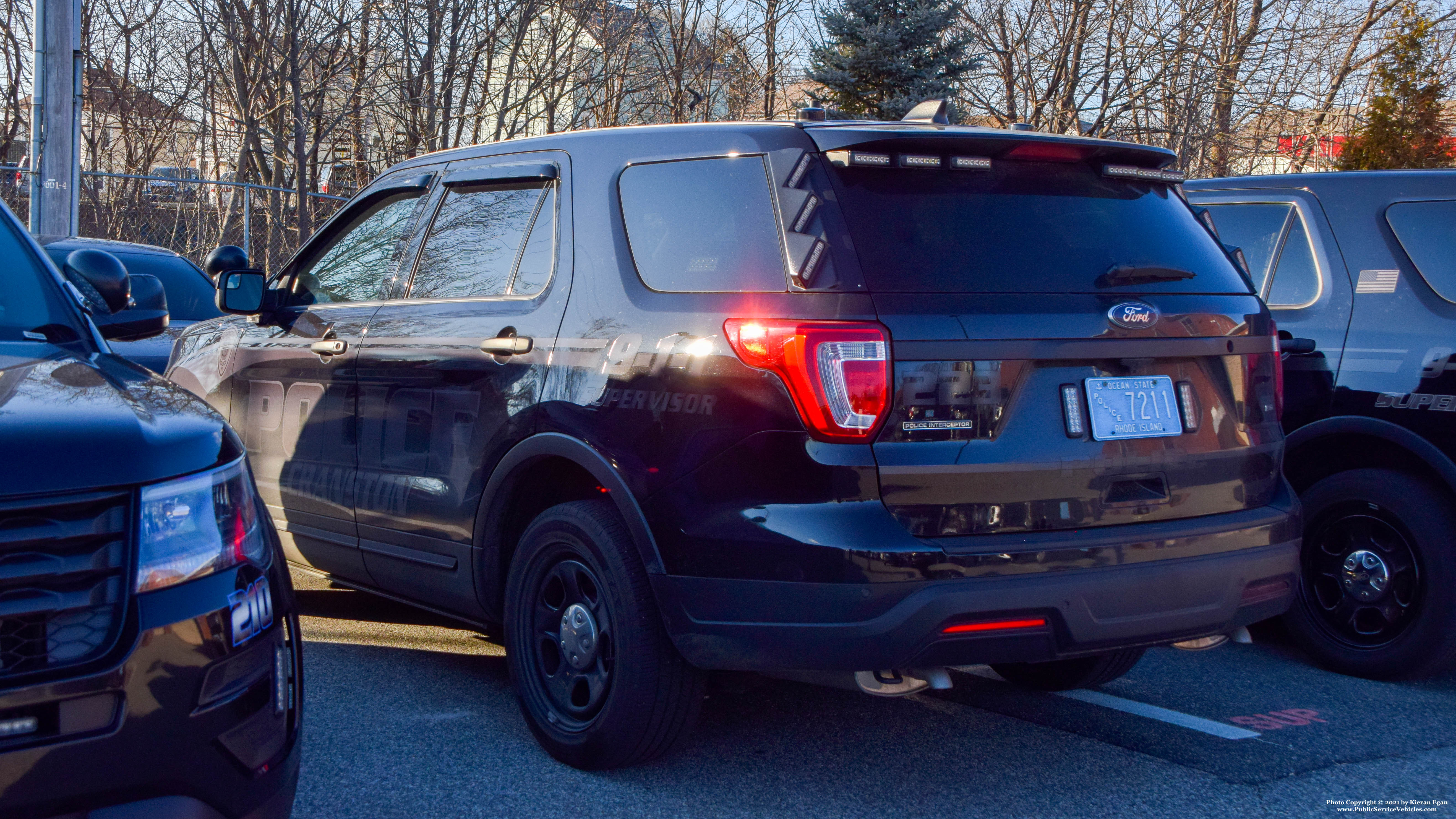 A photo  of Cranston Police
            Cruiser 223, a 2019 Ford Police Interceptor Utility             taken by Kieran Egan