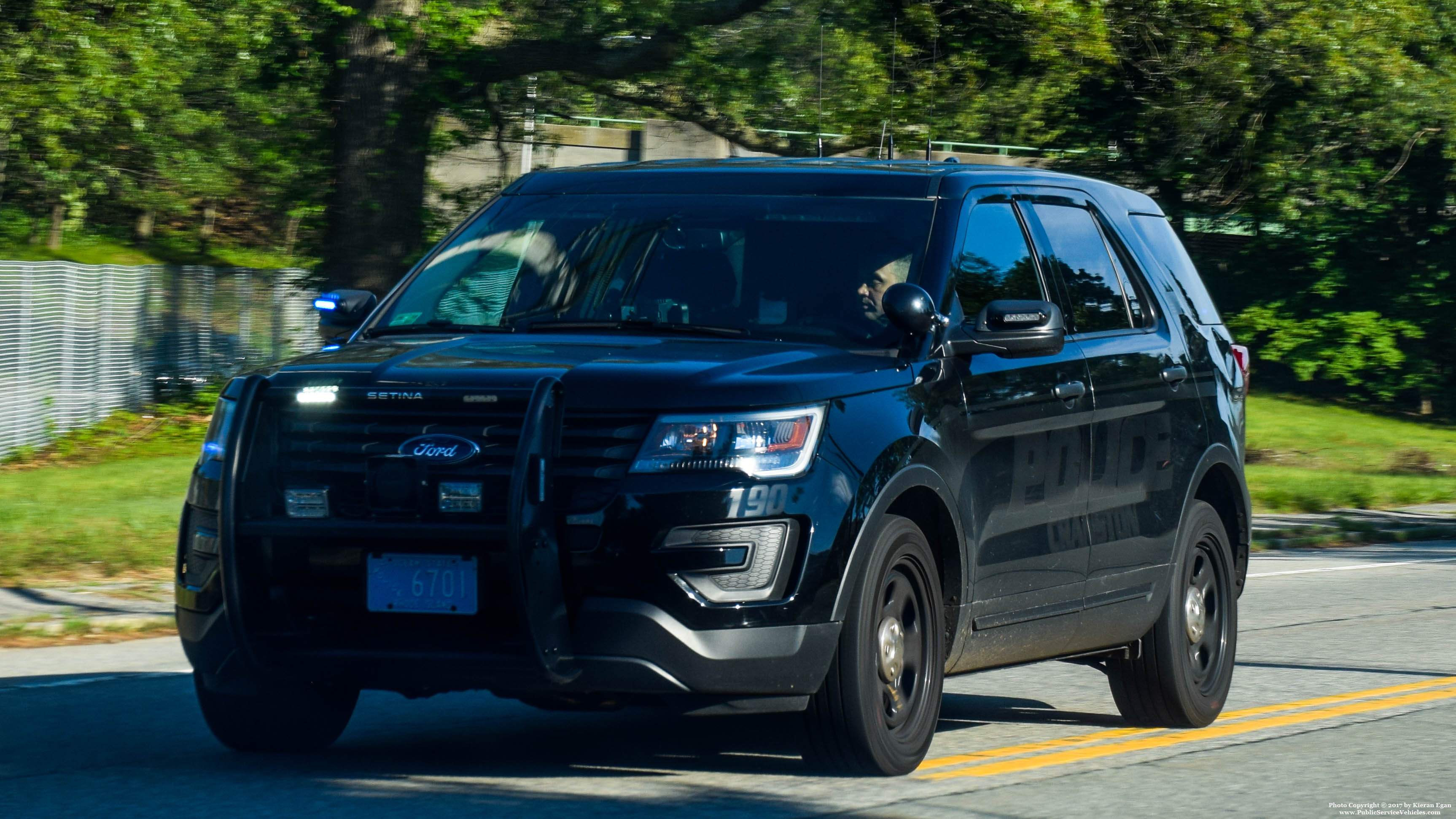 A photo  of Cranston Police
            Cruiser 190, a 2016 Ford Police Interceptor Utility             taken by Kieran Egan