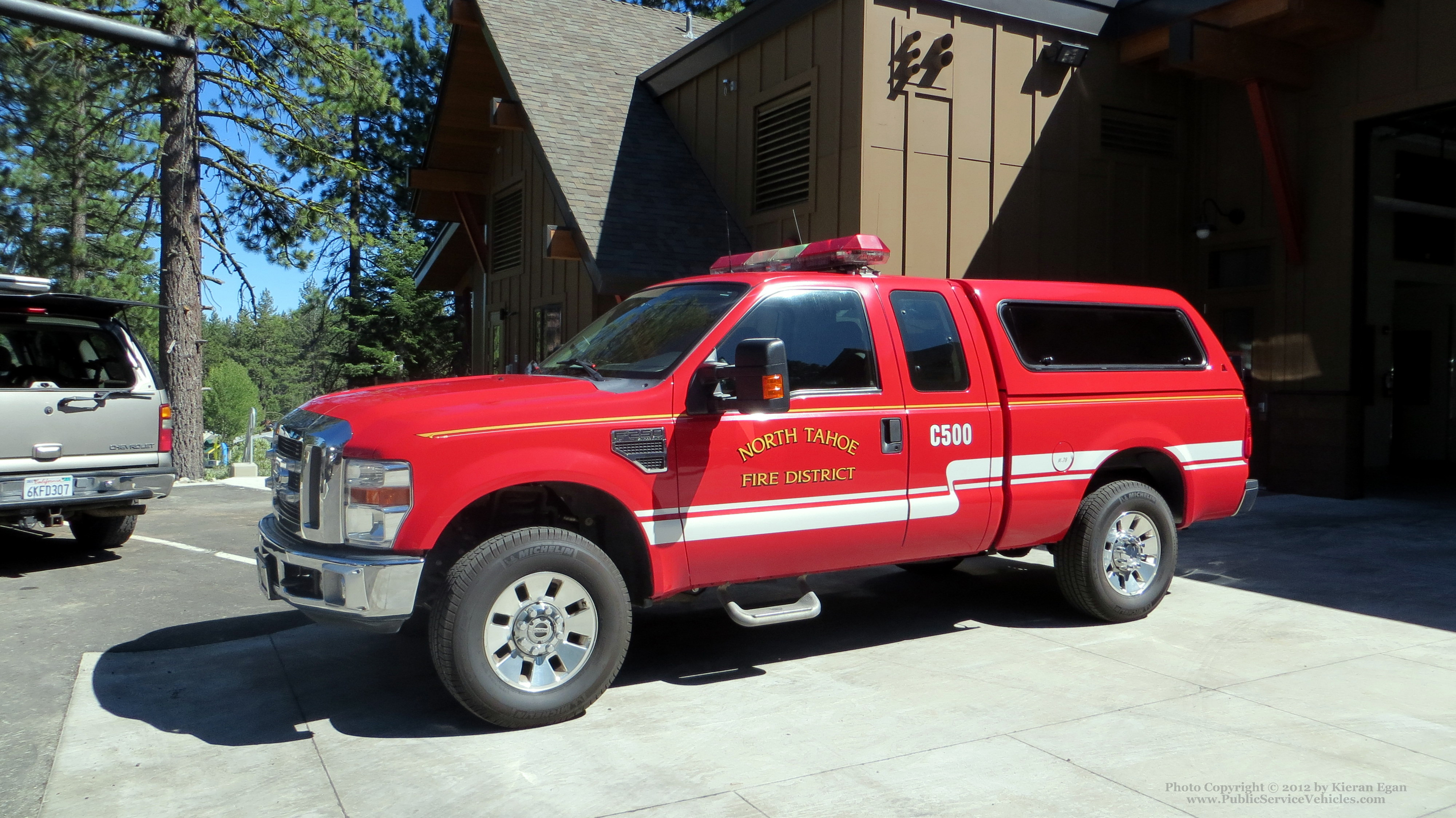A photo  of North Tahoe Fire District
            Car 500, a 2009-2012 Ford F-150 Crew Cab             taken by Kieran Egan