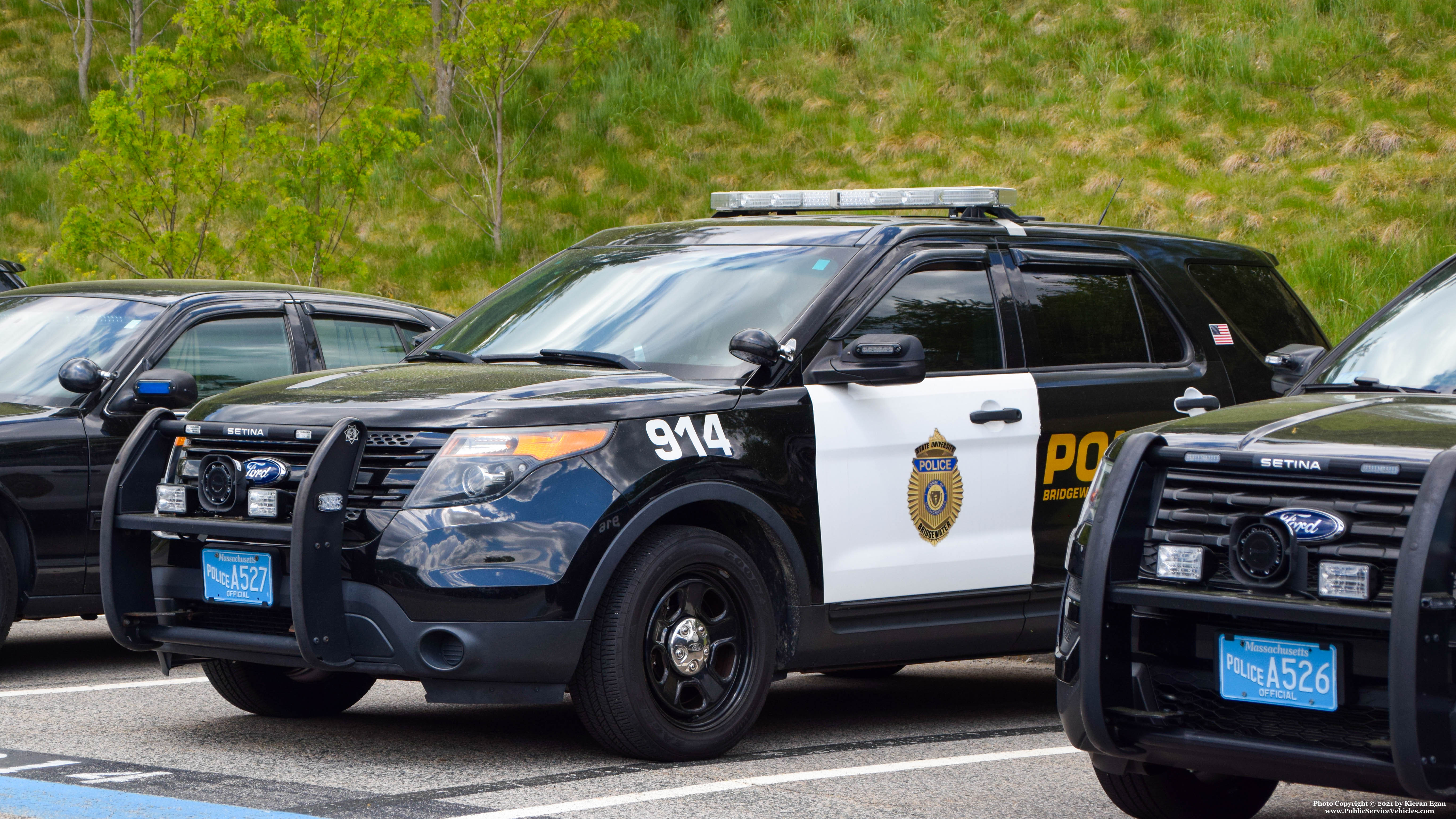 A photo  of Bridgewater State University Police
            Cruiser 914, a 2015 Ford Police Interceptor Utility             taken by Kieran Egan