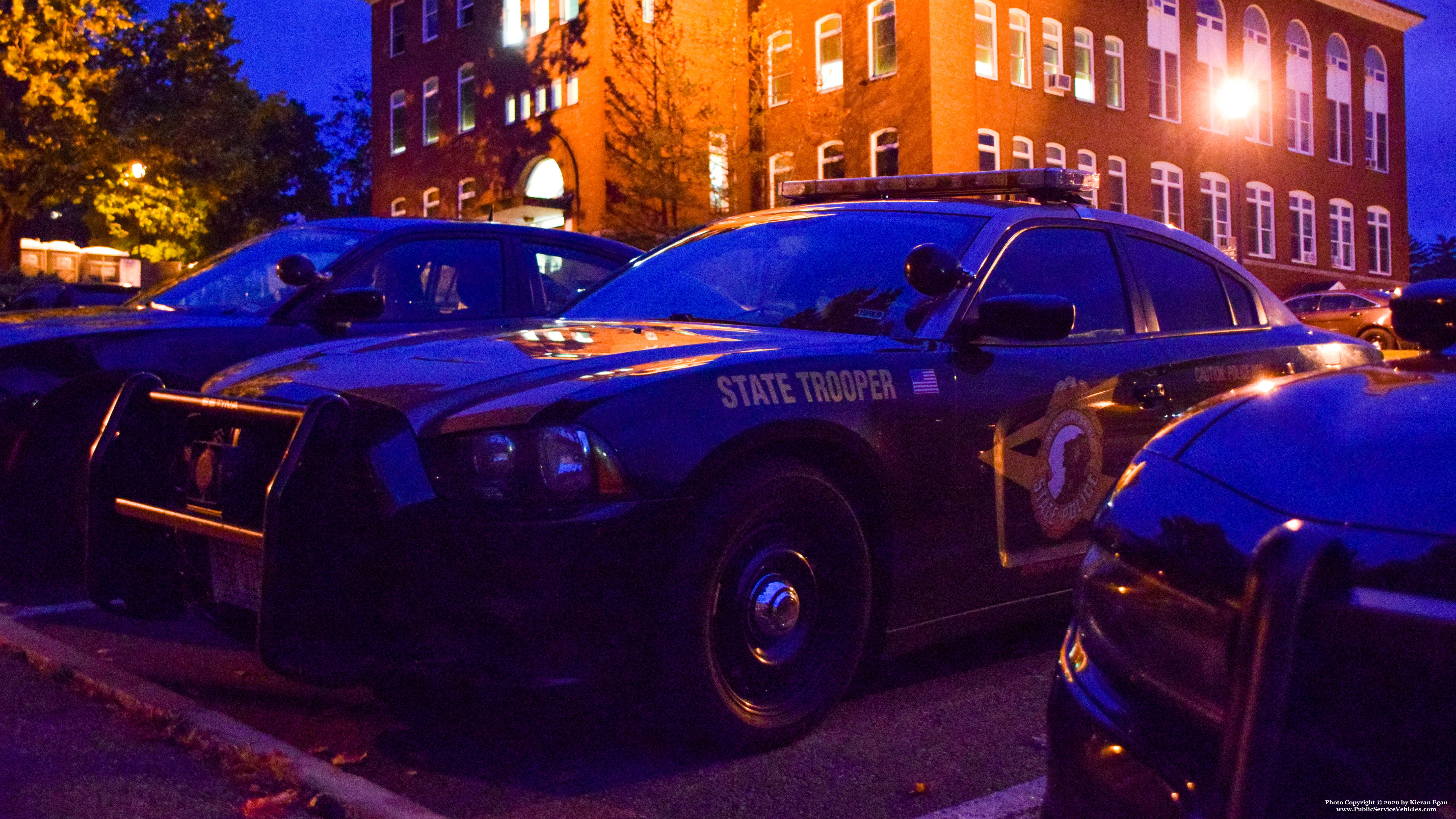 A photo  of New Hampshire State Police
            Cruiser 915, a 2011-2014 Dodge Charger             taken by Kieran Egan