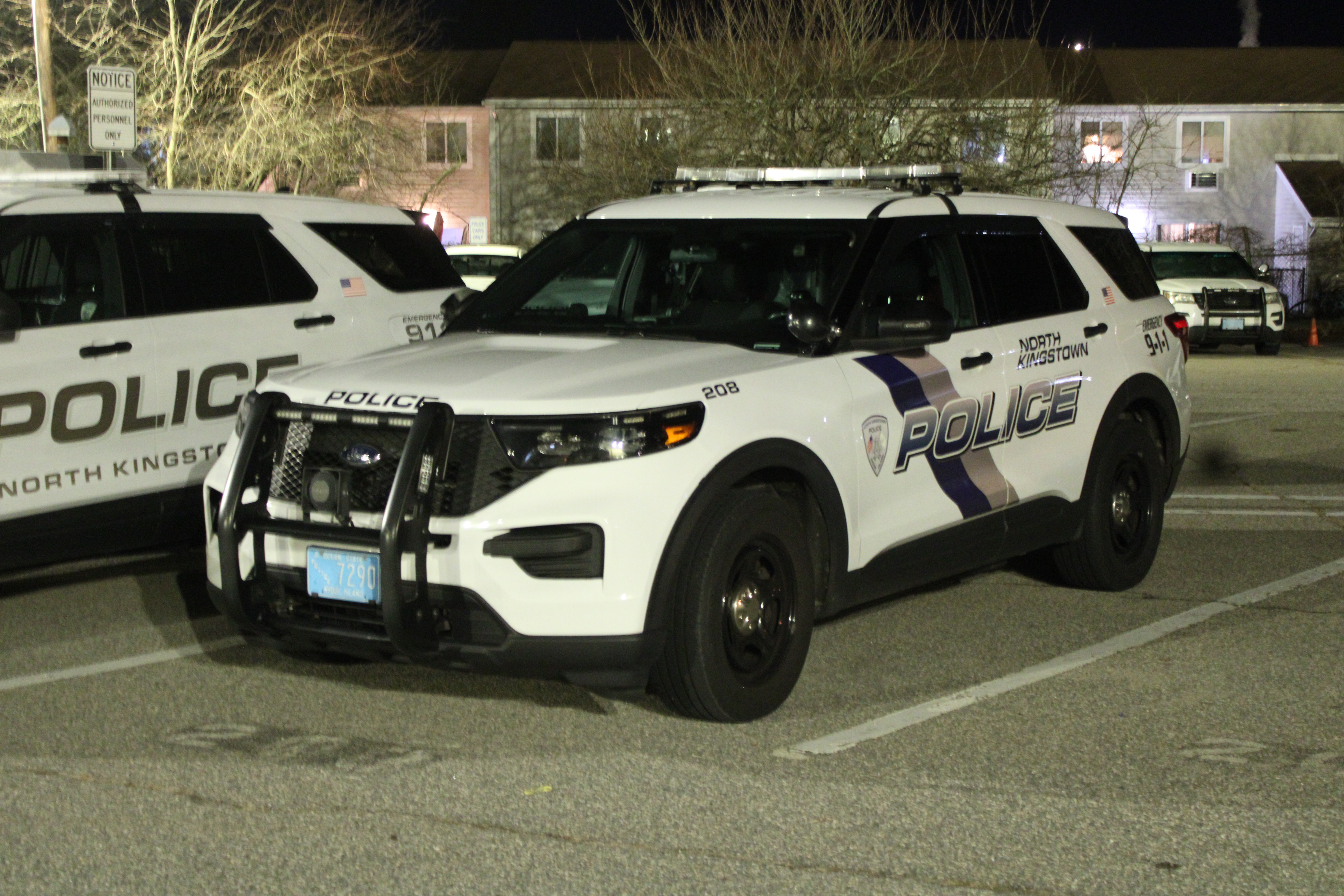 A photo  of North Kingstown Police
            Cruiser 208, a 2020 Ford Police Interceptor Utility             taken by @riemergencyvehicles