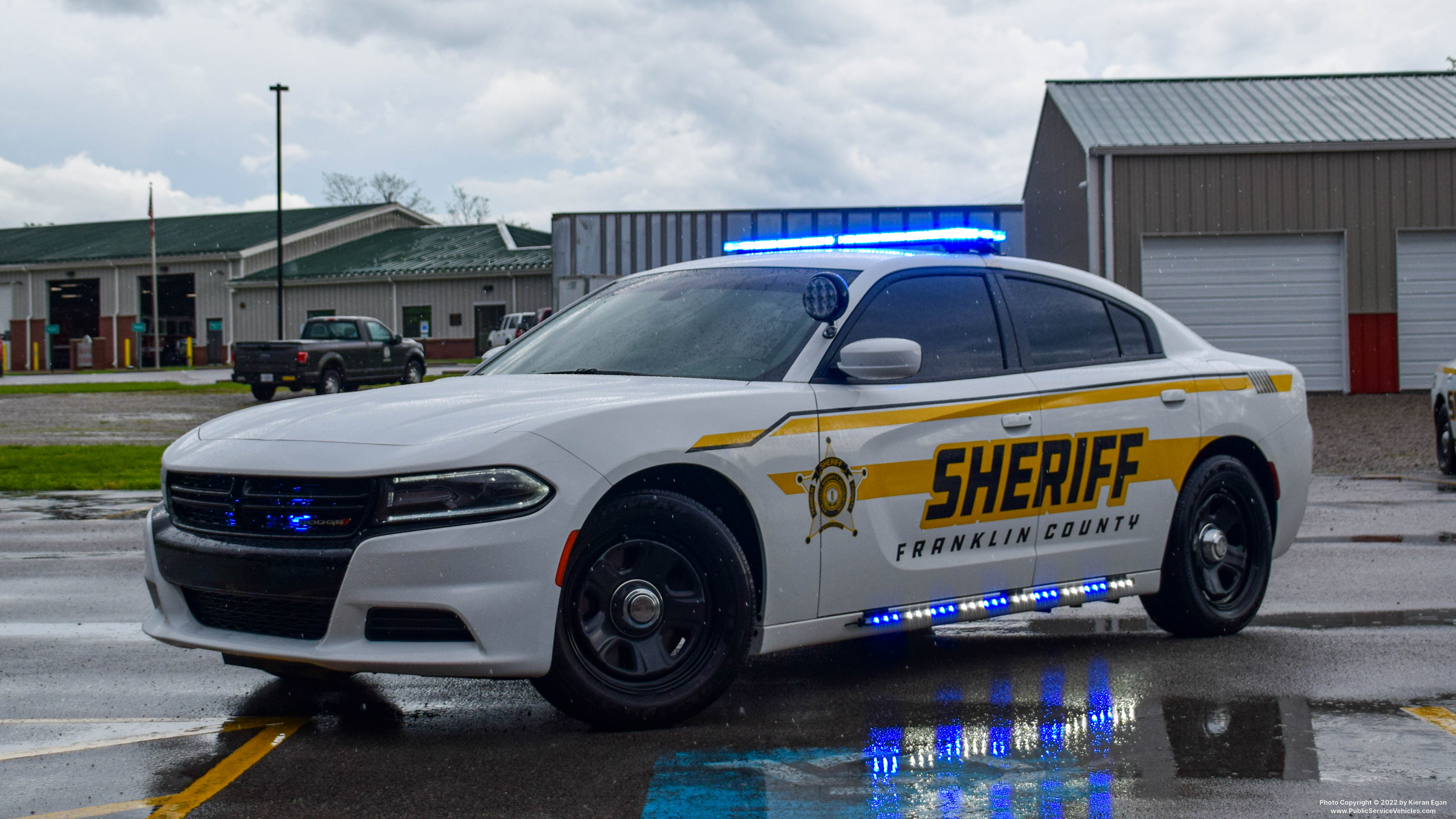 A photo  of Franklin County Sheriff
            Patrol Unit, a 2021 Dodge Charger             taken by Kieran Egan