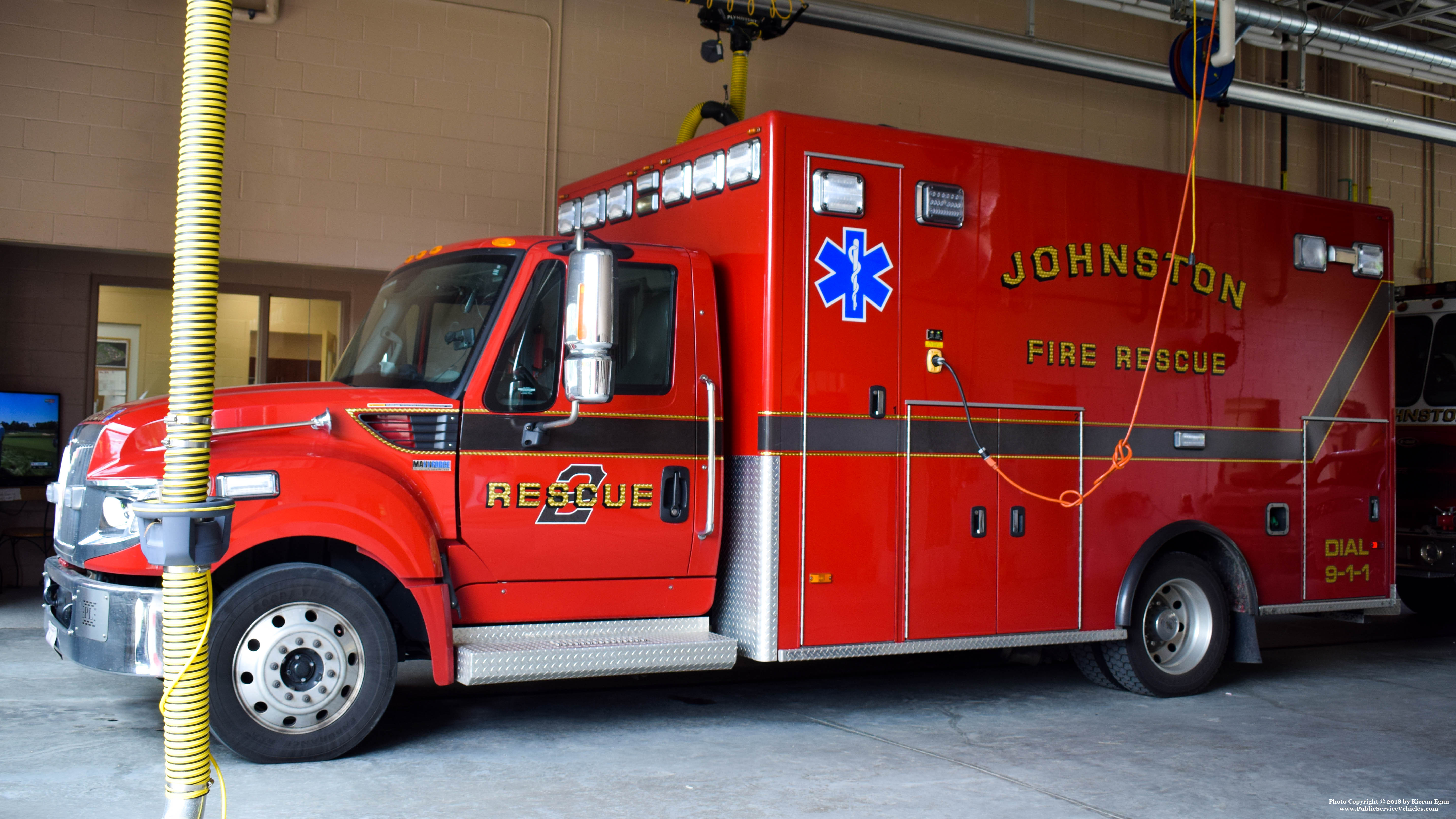 A photo  of Johnston Fire
            Rescue 6, a 2014 International TerraStar             taken by Kieran Egan