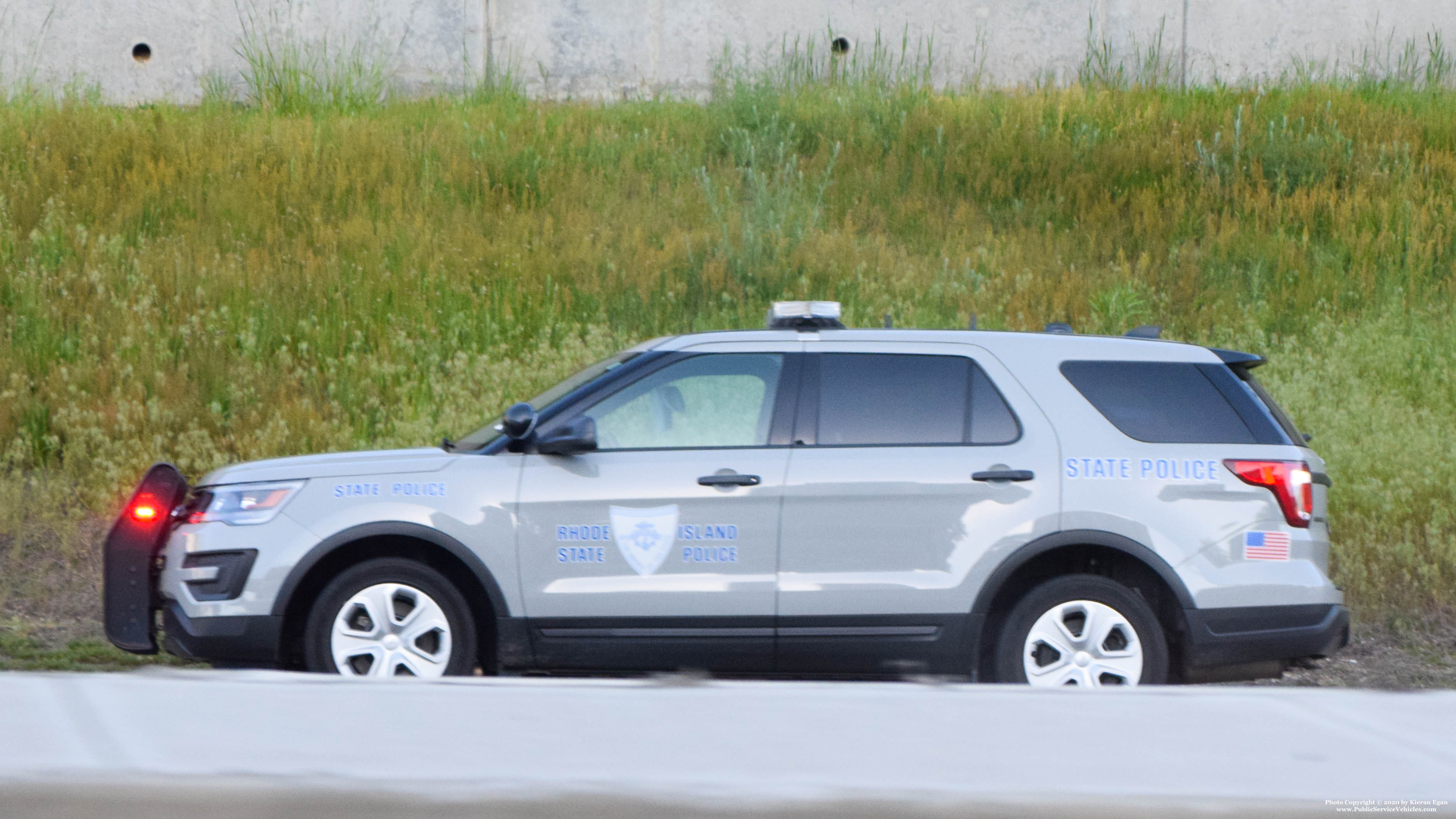 A photo  of Rhode Island State Police
            Cruiser 34, a 2018 Ford Police Interceptor Utility             taken by Kieran Egan