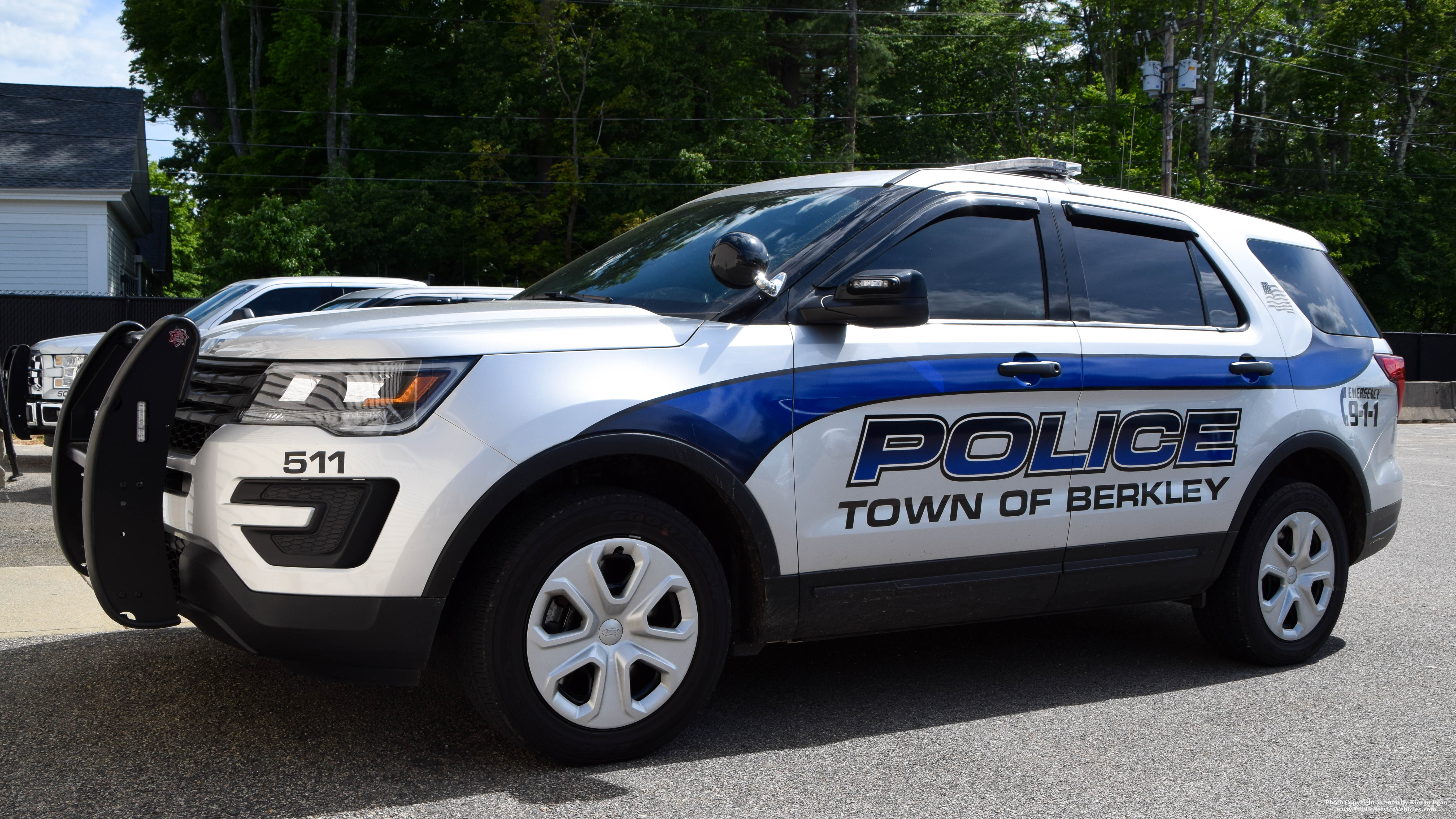 A photo  of Berkley Police
            Cruiser 511, a 2019 Ford Police Interceptor Utility             taken by Kieran Egan
