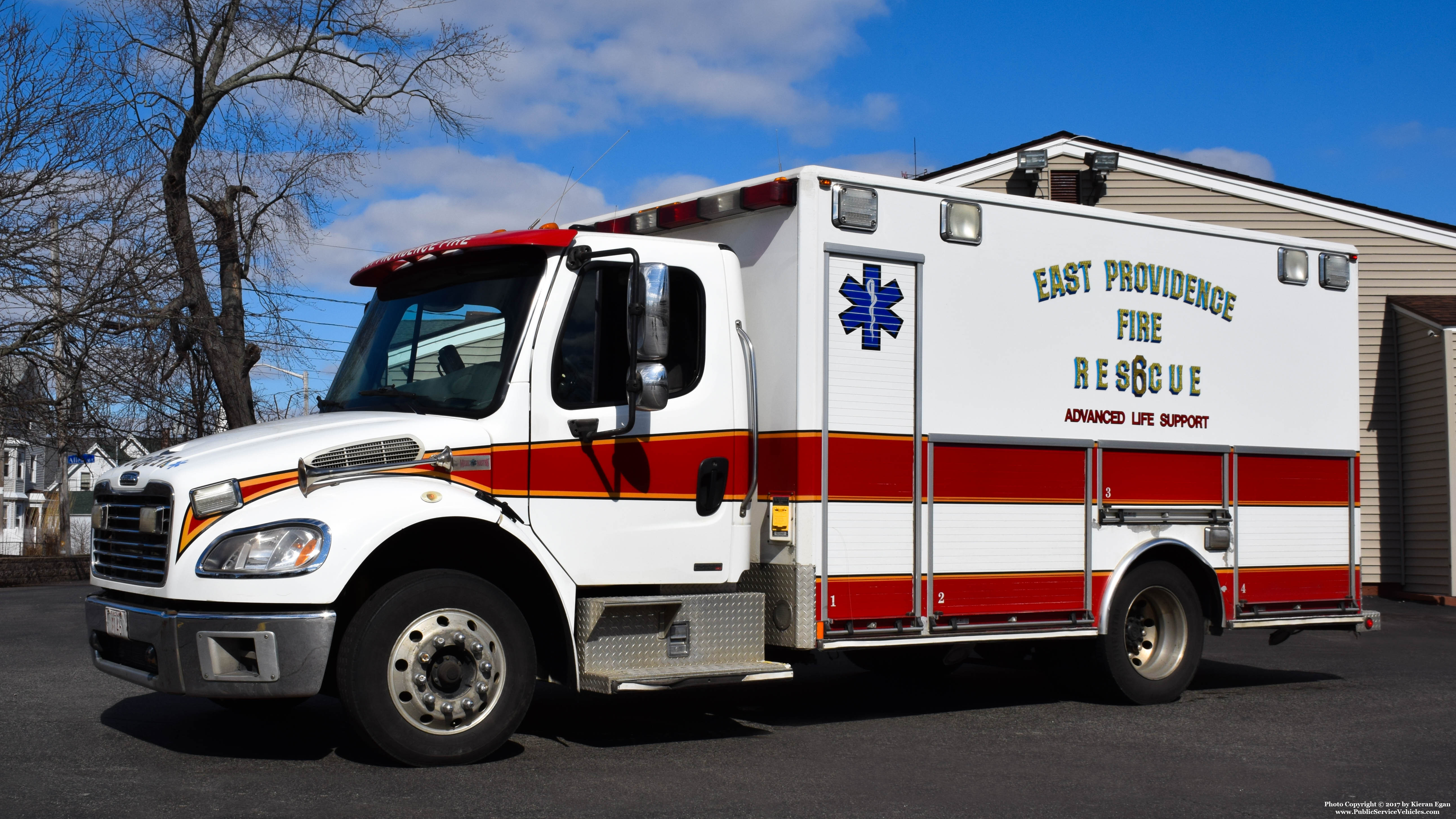 A photo  of East Providence Fire
            Rescue 6, a 2007 Freightliner             taken by Kieran Egan