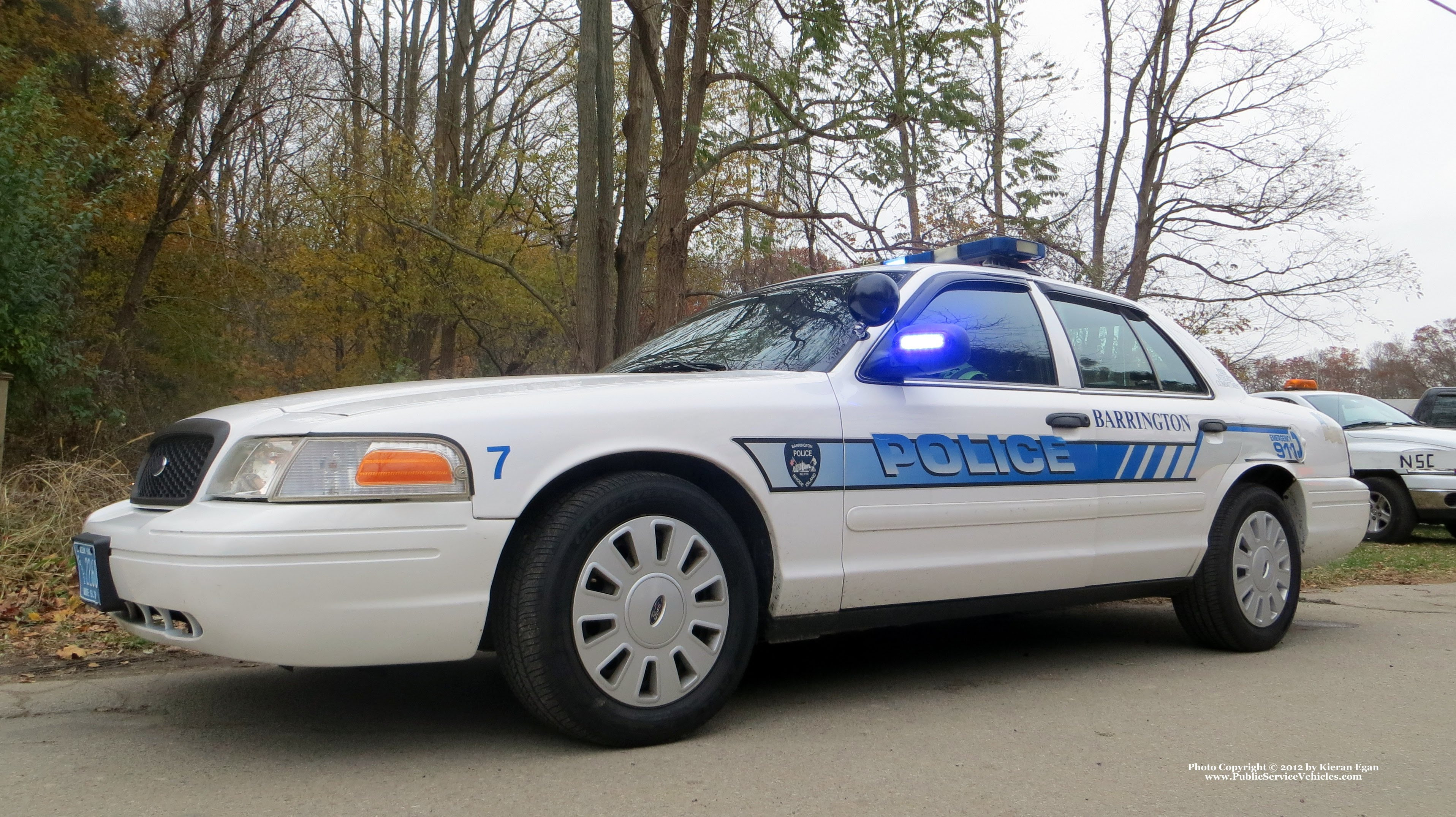 A photo  of Barrington Police
            Car 7, a 2006 Ford Crown Victoria Police Interceptor             taken by Kieran Egan