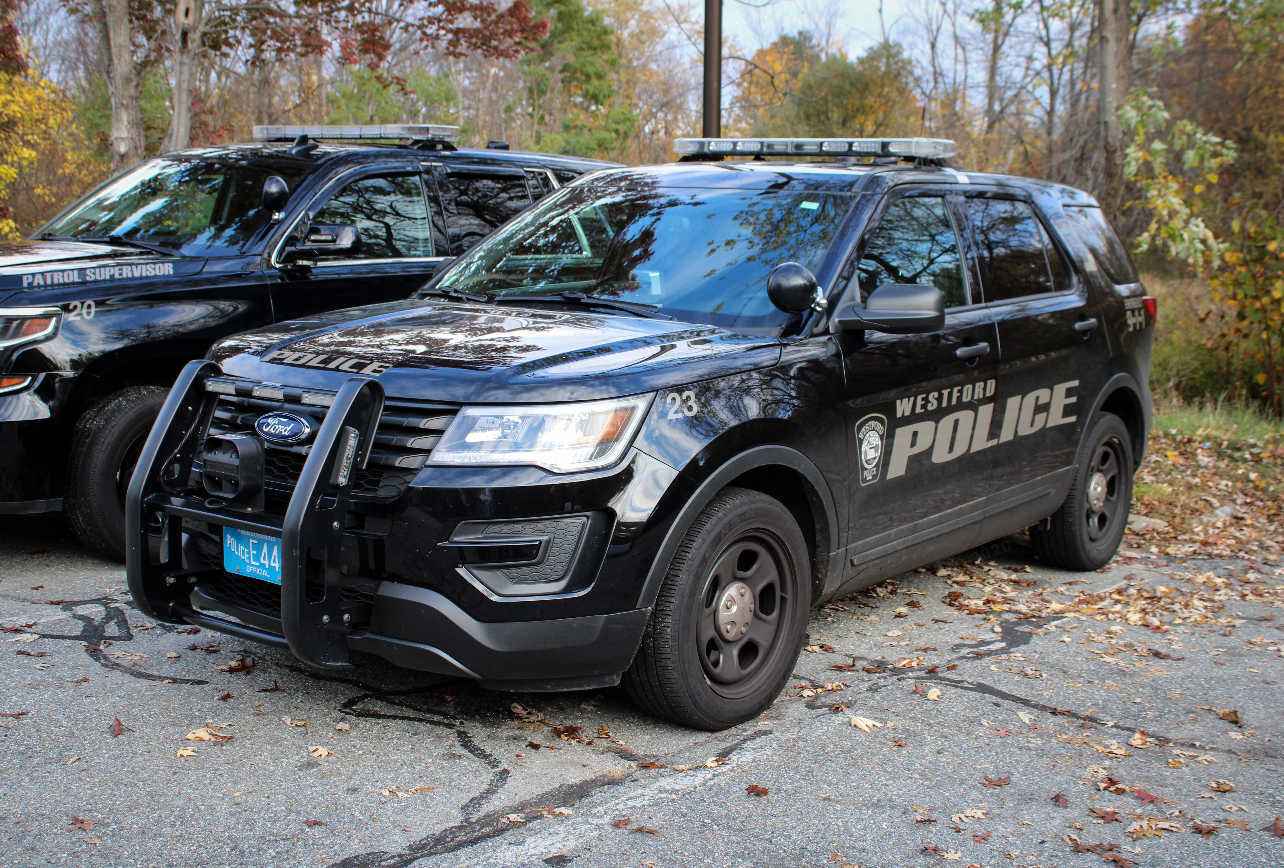 A photo  of Westford Police
            Cruiser 23, a 2016-2019 Ford Police Interceptor Utility             taken by Nicholas You