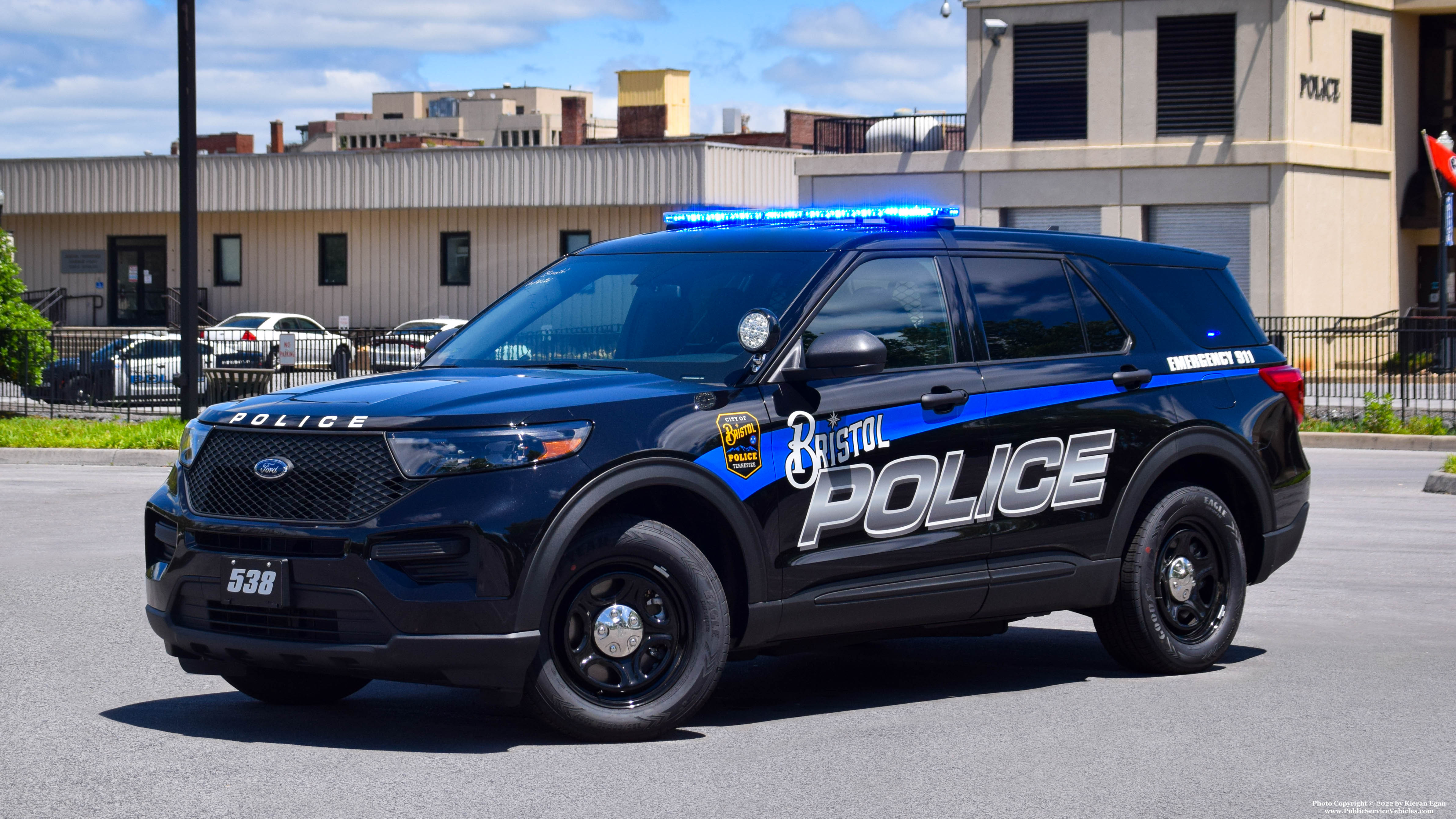 A photo  of Bristol Police
            Cruiser 538, a 2022 Ford Police Interceptor Utility             taken by Kieran Egan