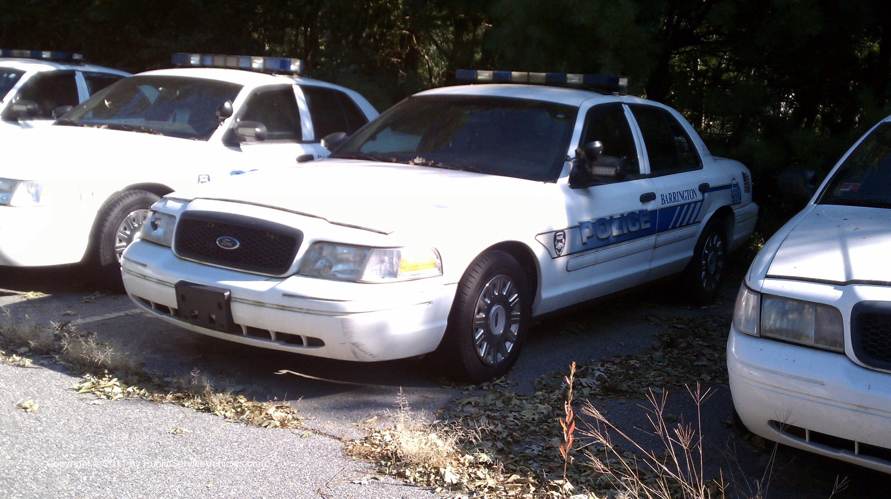 A photo  of Barrington Police
            Parts, a 2004 Ford Crown Victoria Police Interceptor             taken by Kieran Egan