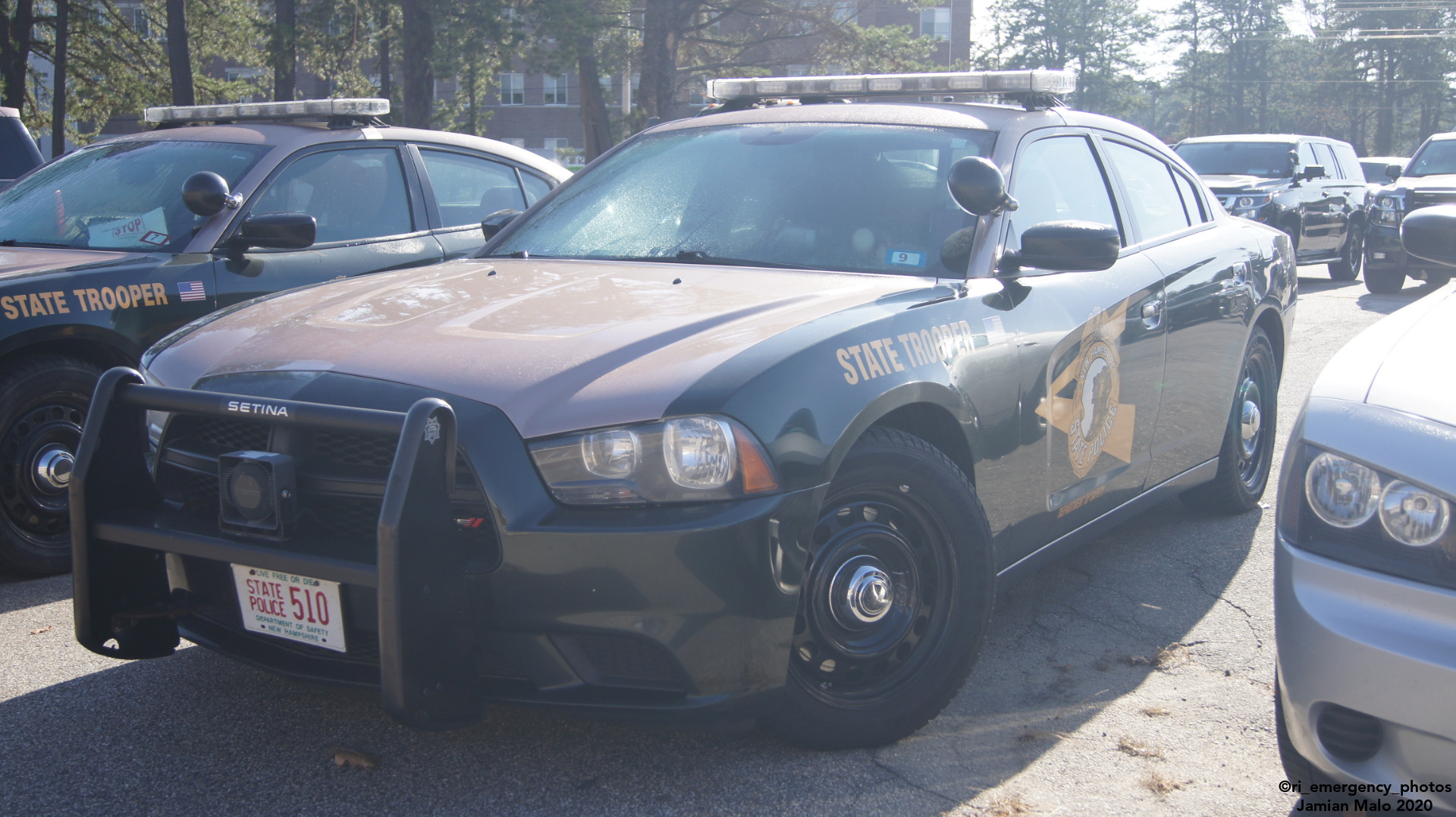 A photo  of New Hampshire State Police
            Cruiser 510, a 2014 Dodge Charger             taken by Jamian Malo