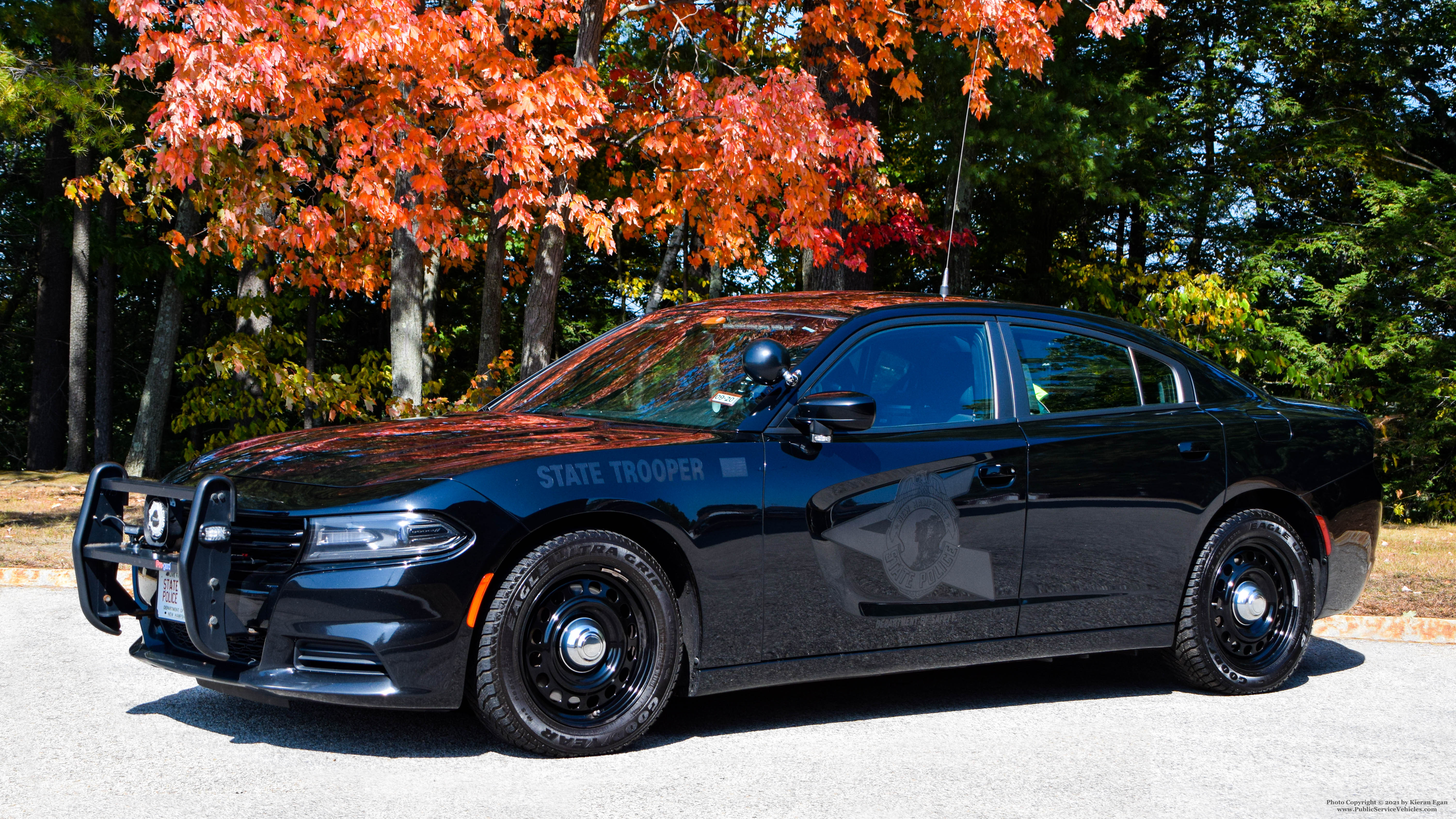 A photo  of New Hampshire State Police
            Cruiser 27, a 2015-2016 Dodge Charger             taken by Kieran Egan