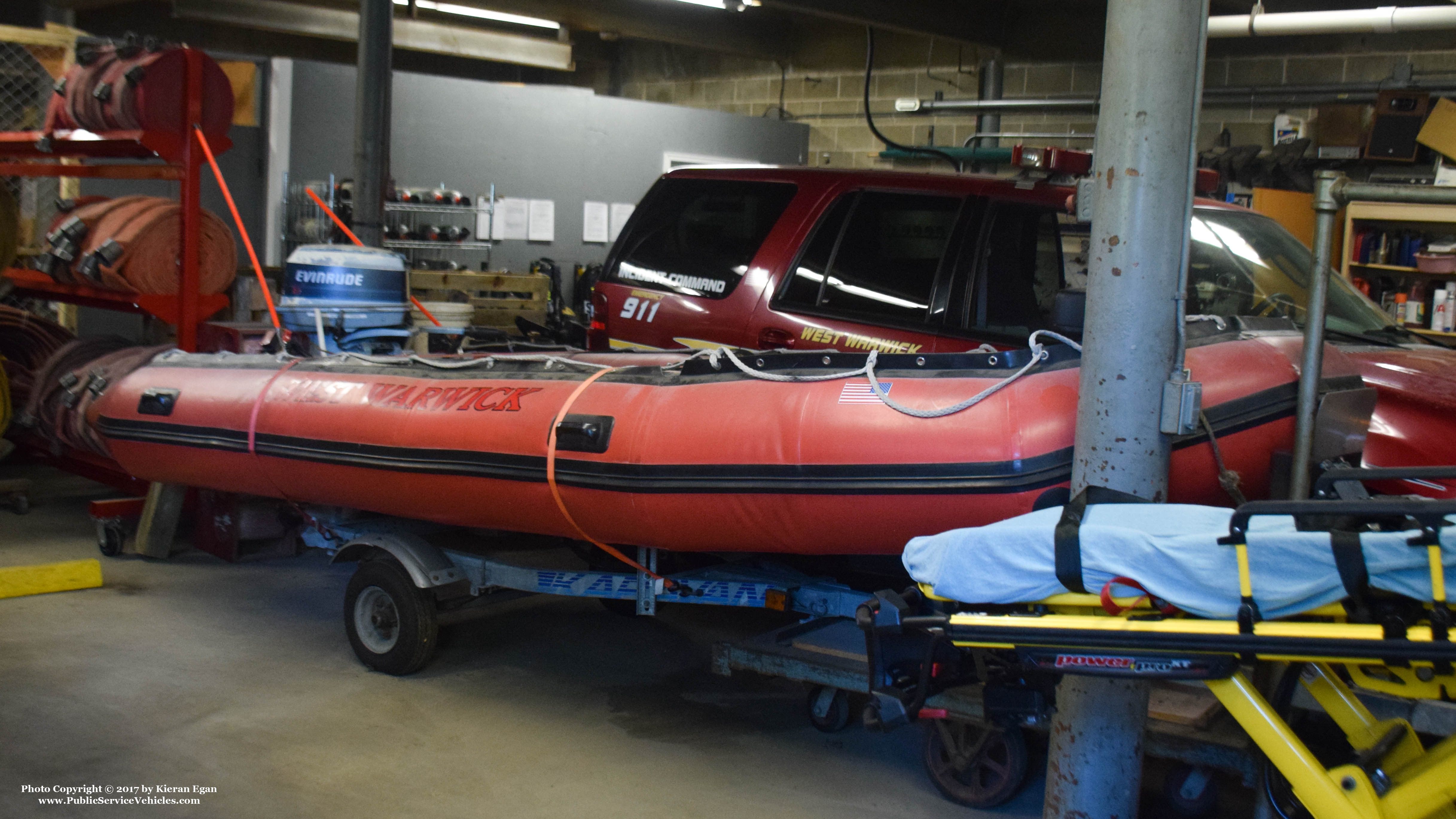 A photo  of West Warwick Fire
            Marine 2, a 1990-2017 Marine Unit             taken by Kieran Egan