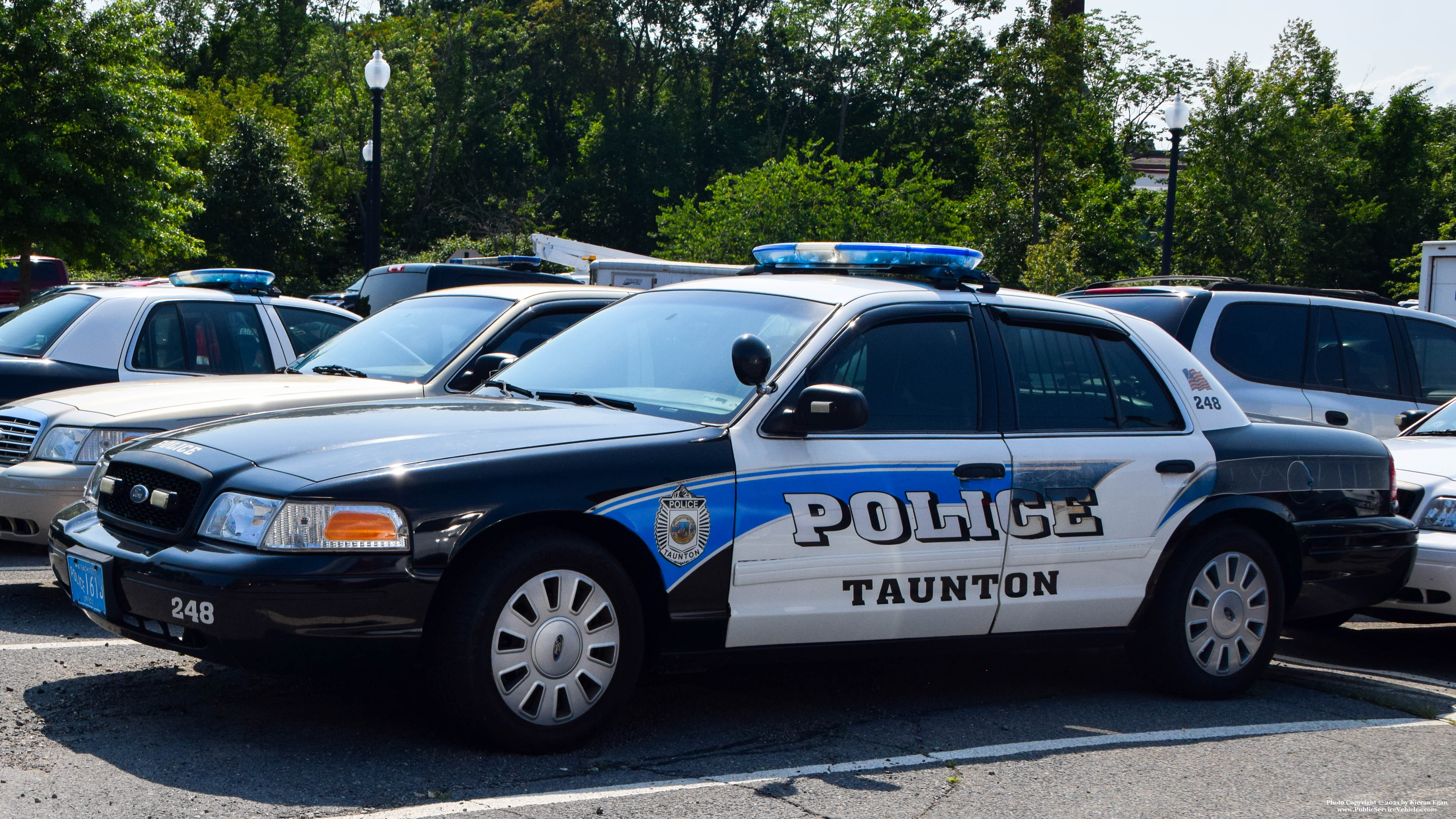 A photo  of Taunton Police
            Cruiser 248, a 2010 Ford Crown Victoria Police Interceptor             taken by Kieran Egan