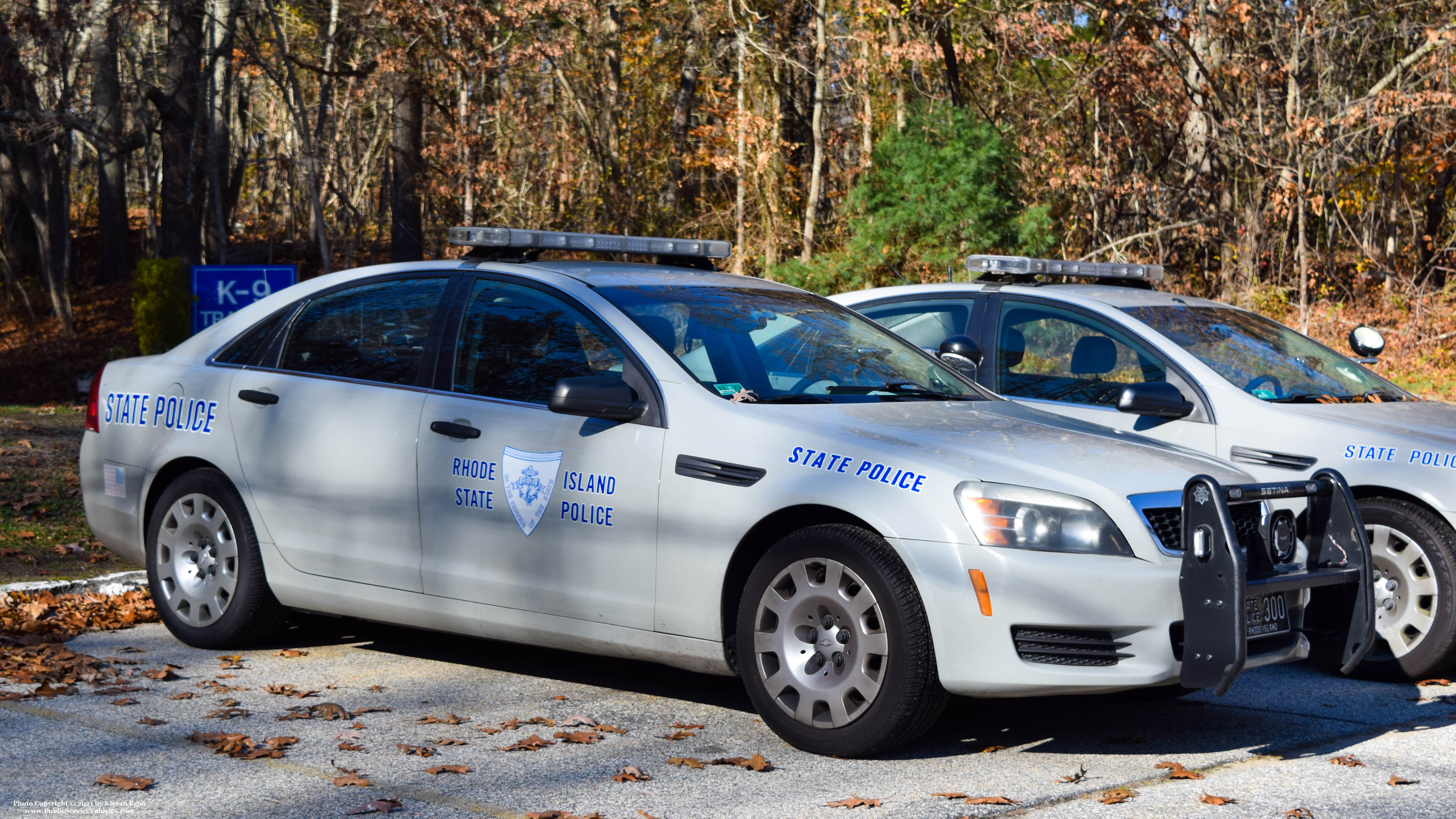 A photo  of Rhode Island State Police
            Cruiser 300, a 2013 Chevrolet Caprice             taken by Kieran Egan