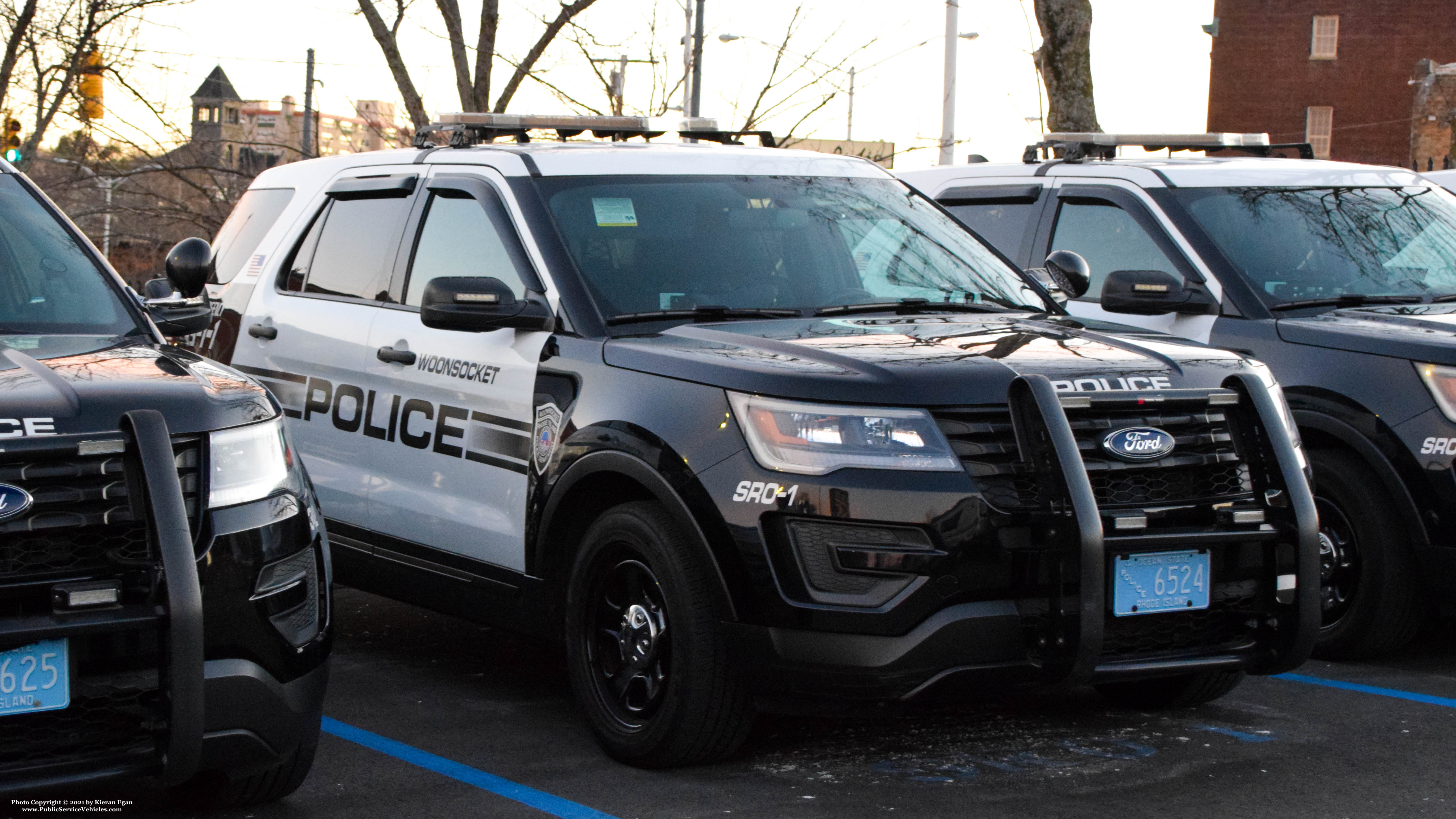 A photo  of Woonsocket Police
            SRO-1, a 2016-2018 Ford Police Interceptor Utility             taken by Kieran Egan