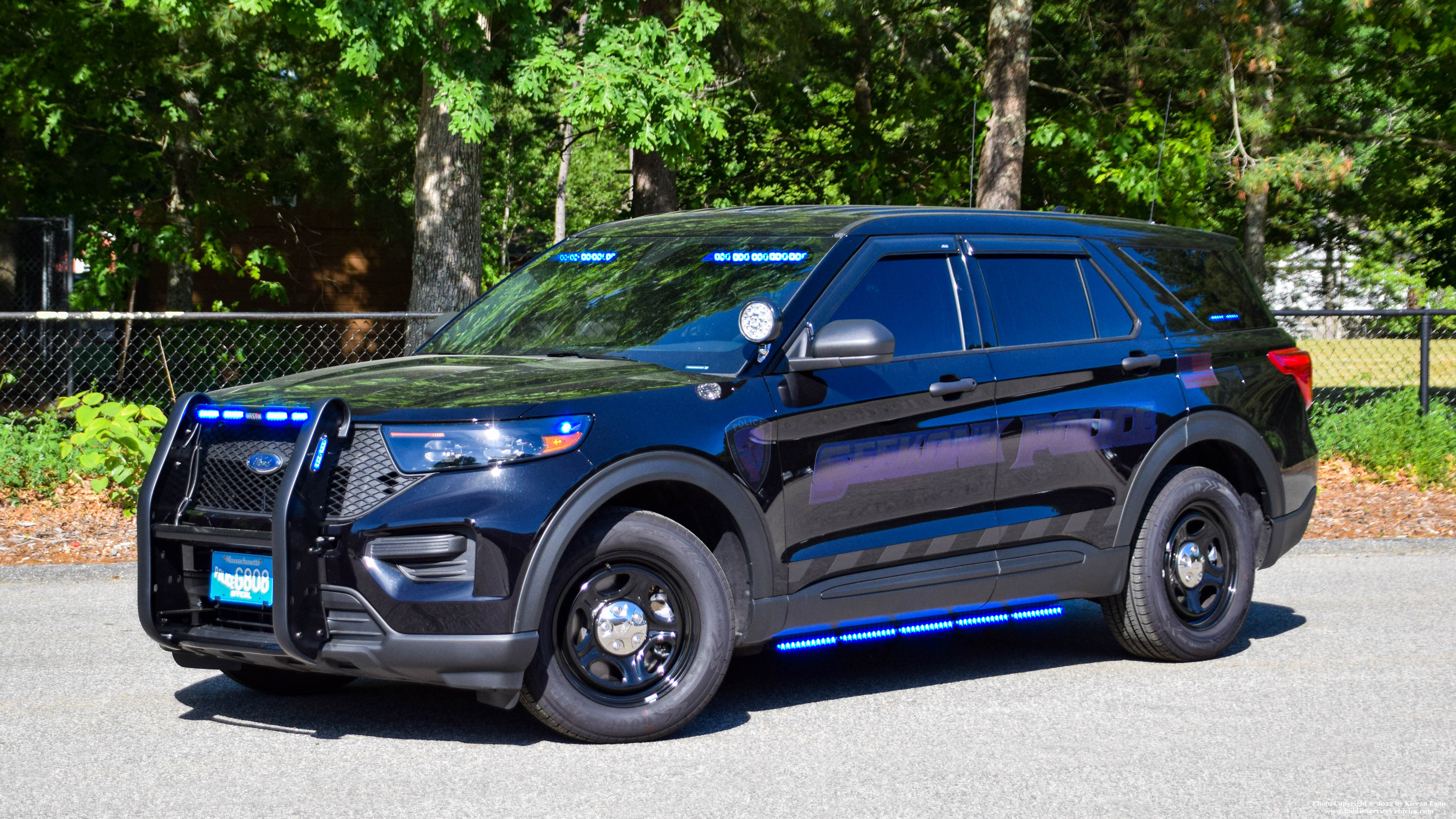 A photo  of Seekonk Police
            Supervisor 1, a 2022 Ford Police Interceptor Utility             taken by Kieran Egan
