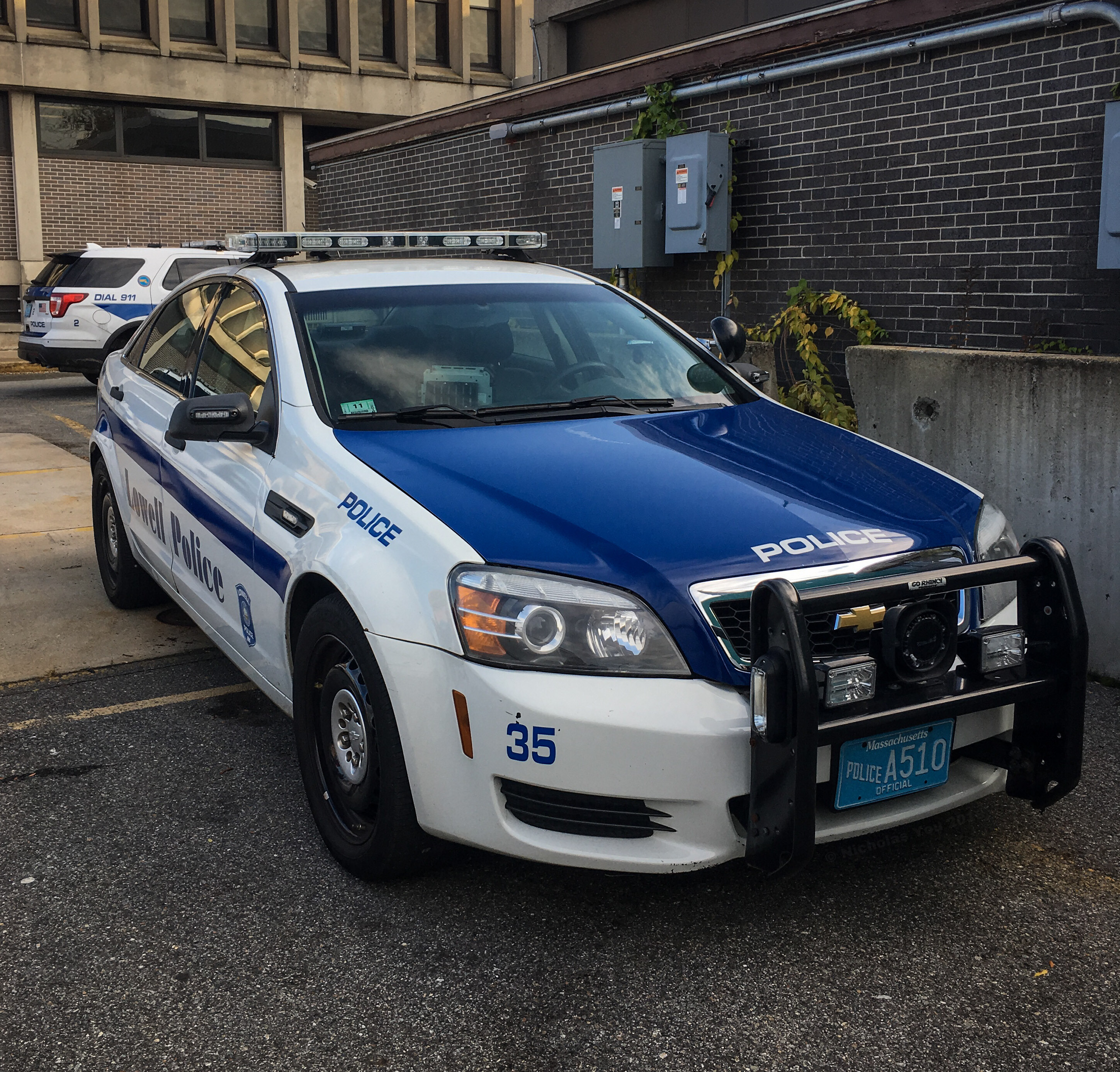 A photo  of Lowell Police
            Cruiser 35, a 2013 Chevrolet Caprice             taken by Nicholas You