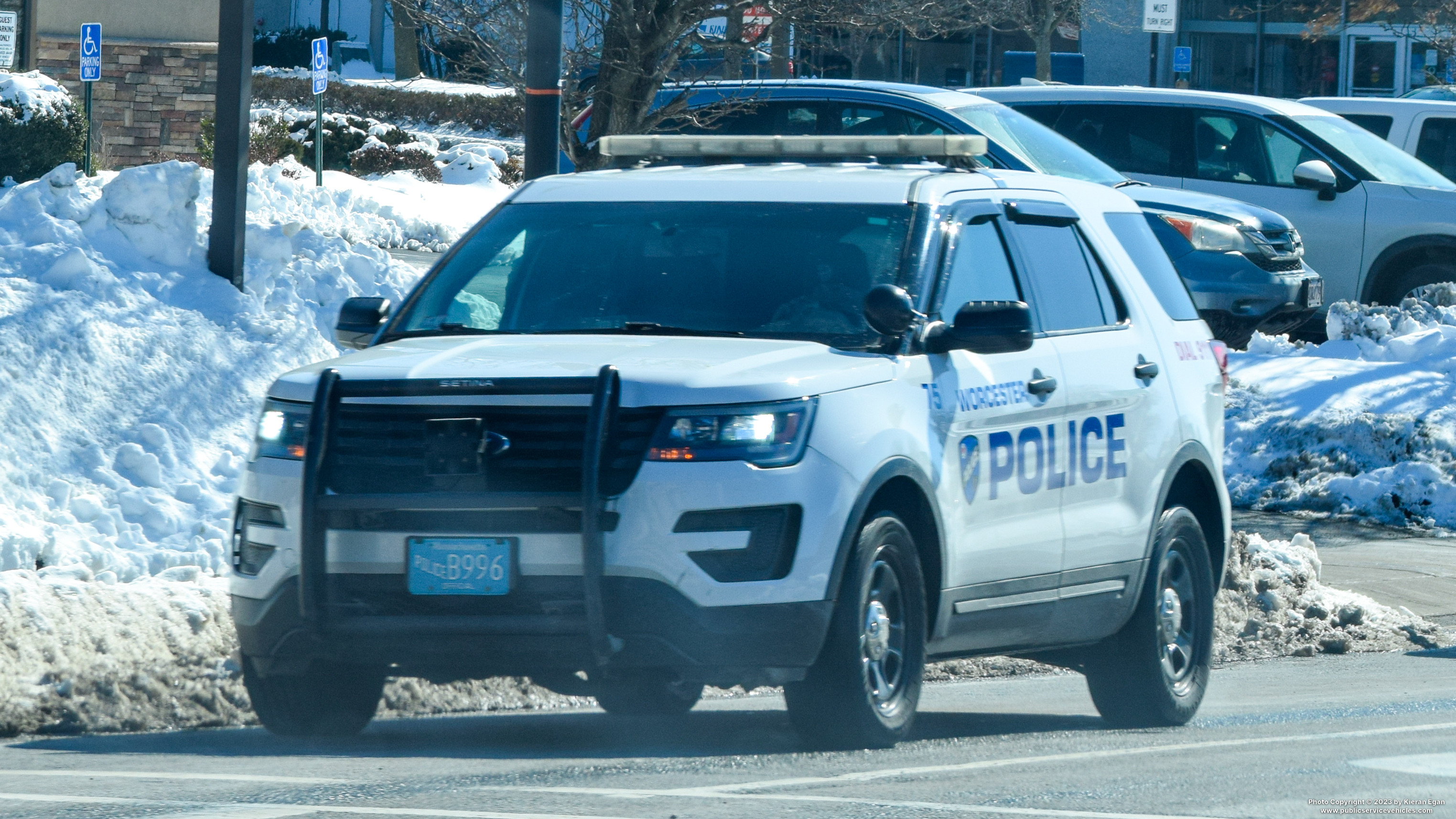 A photo  of Worcester Police
            Cruiser 76, a 2015 Ford Police Interceptor Utility             taken by Kieran Egan