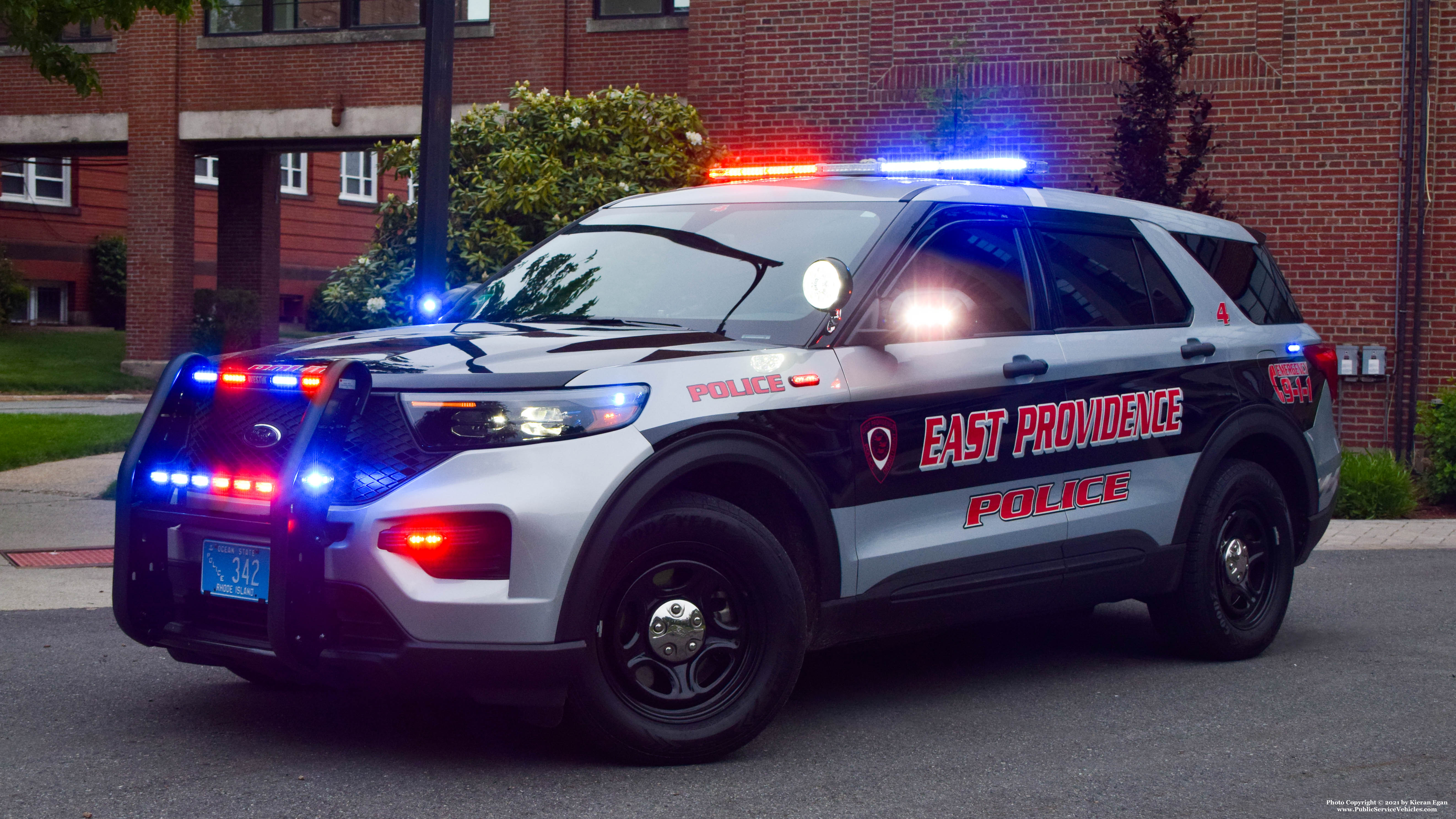 A photo  of East Providence Police
            Car 4, a 2020 Ford Police Interceptor Utility             taken by Kieran Egan