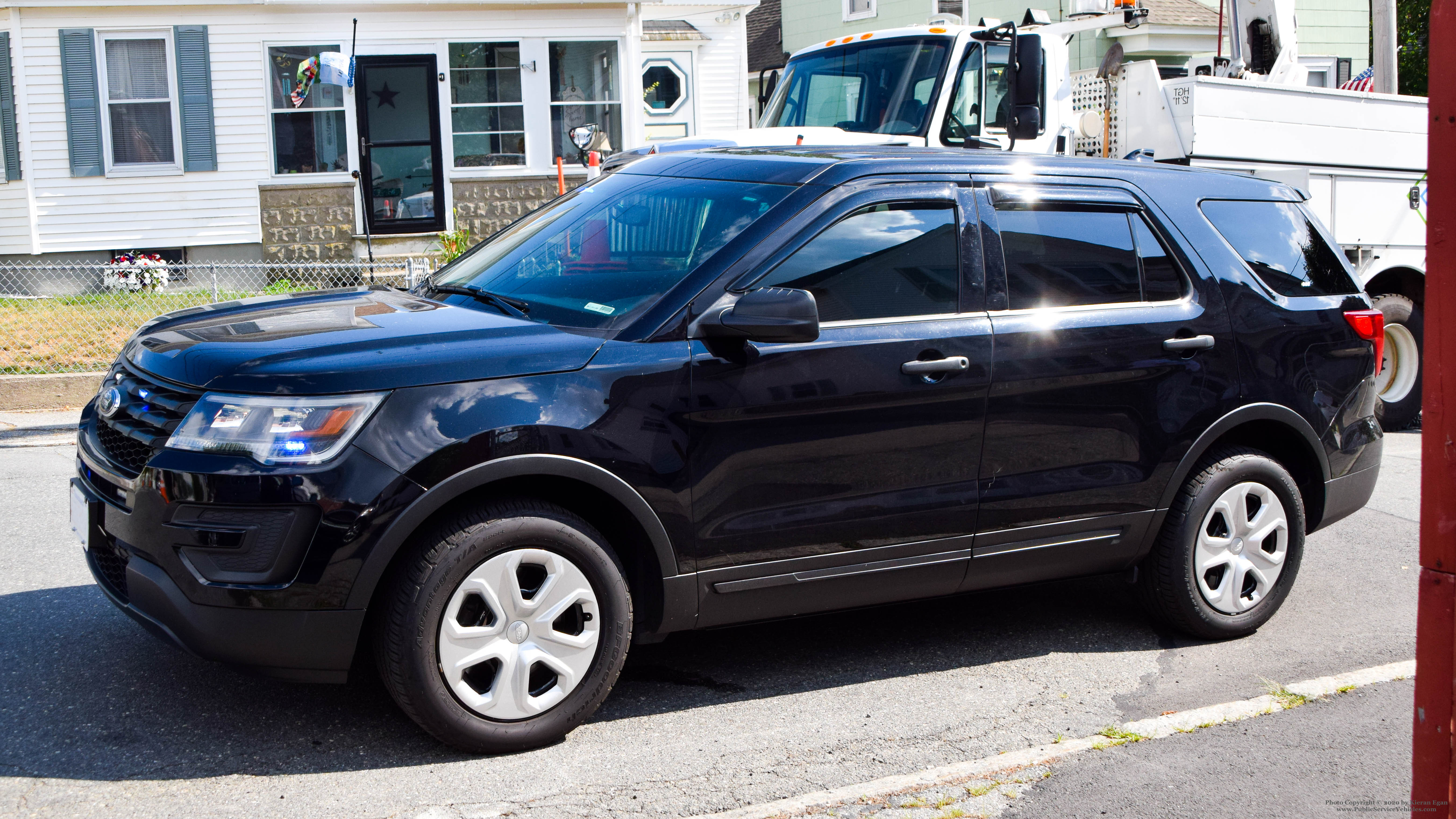 A photo  of Lowell Police
            Unmarked Unit, a 2016-2019 Ford Police Interceptor Utility             taken by Kieran Egan