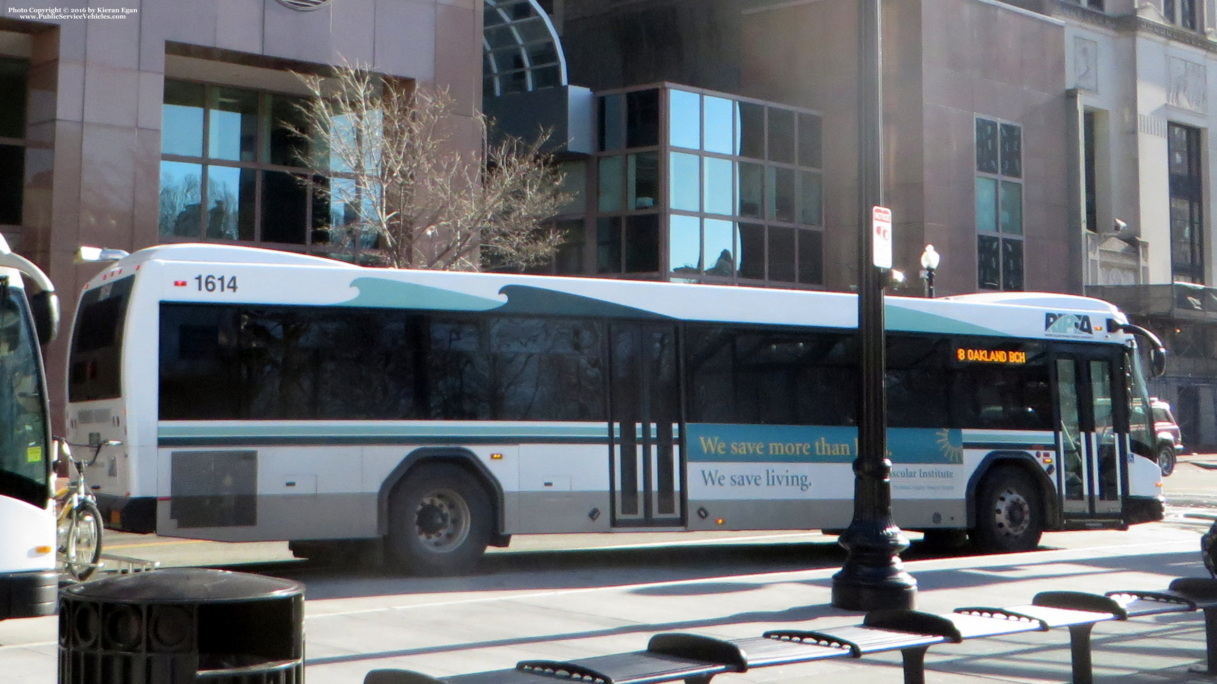 A photo  of Rhode Island Public Transit Authority
            Bus 1614, a 2016 Gillig BRT             taken by Kieran Egan