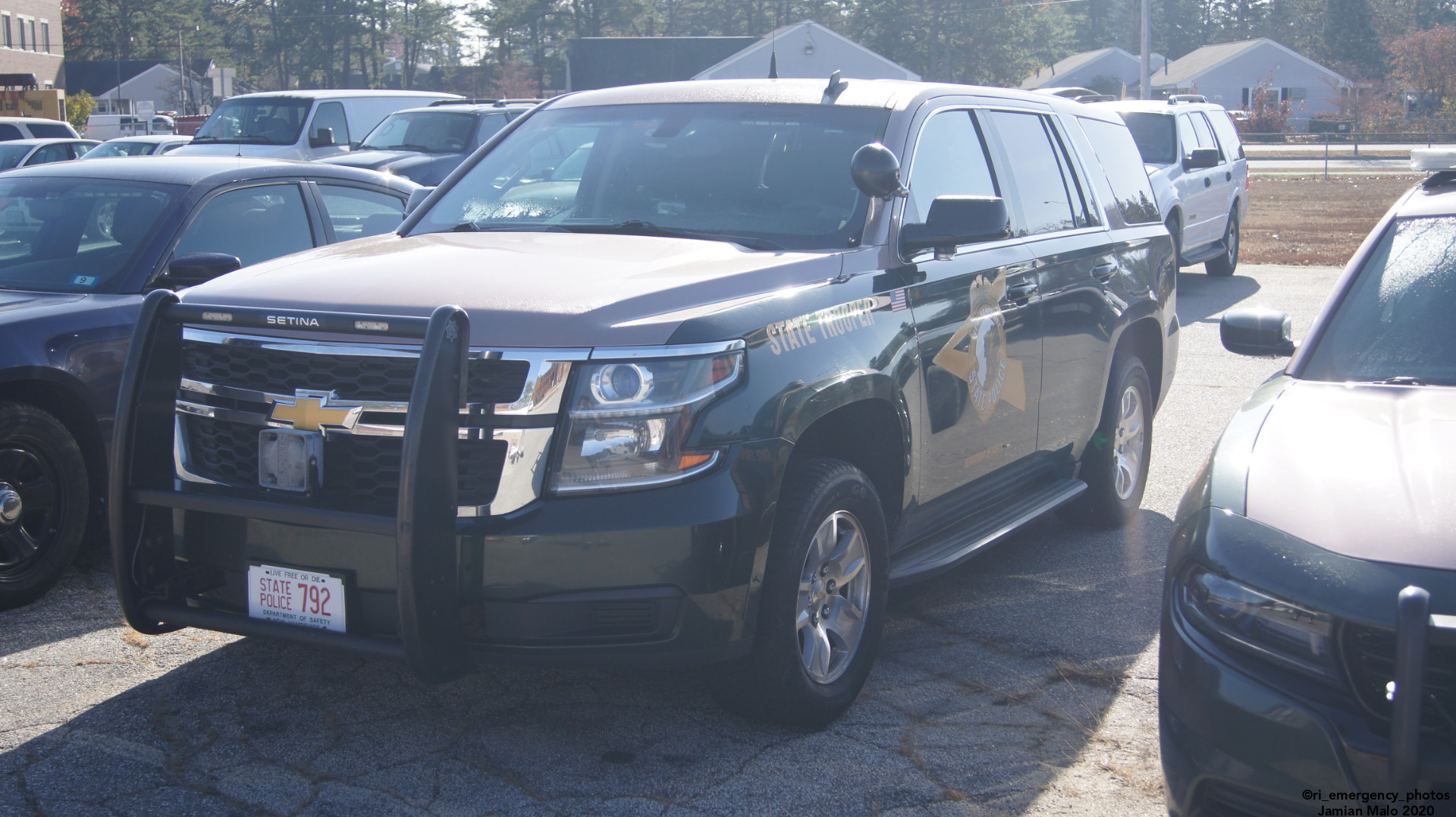 A photo  of New Hampshire State Police
            Cruiser 792, a 2015 Chevrolet Tahoe             taken by Jamian Malo