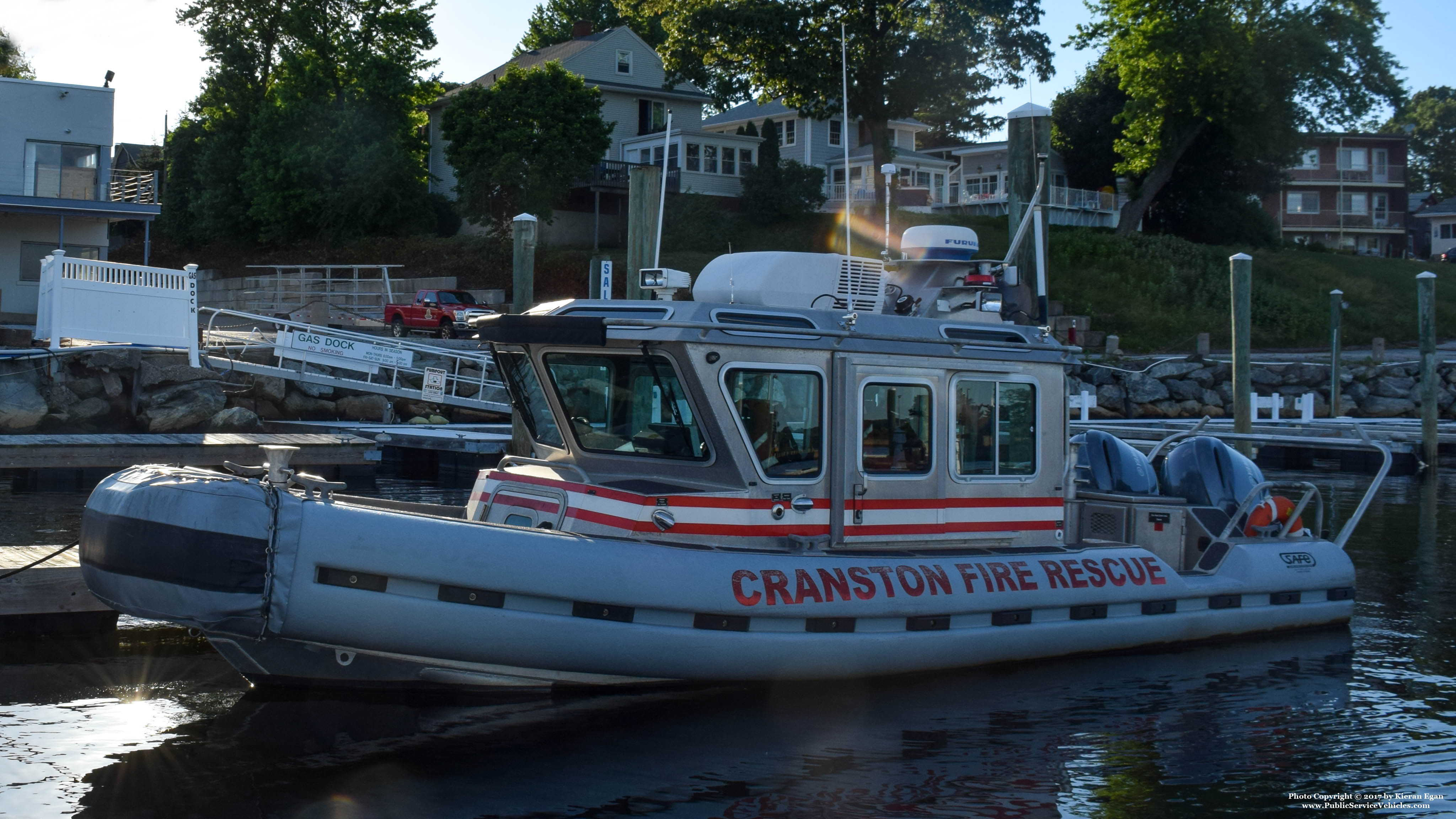 A photo  of Cranston Fire
            Marine 1, a 2000-2012 Marine Unit             taken by Kieran Egan