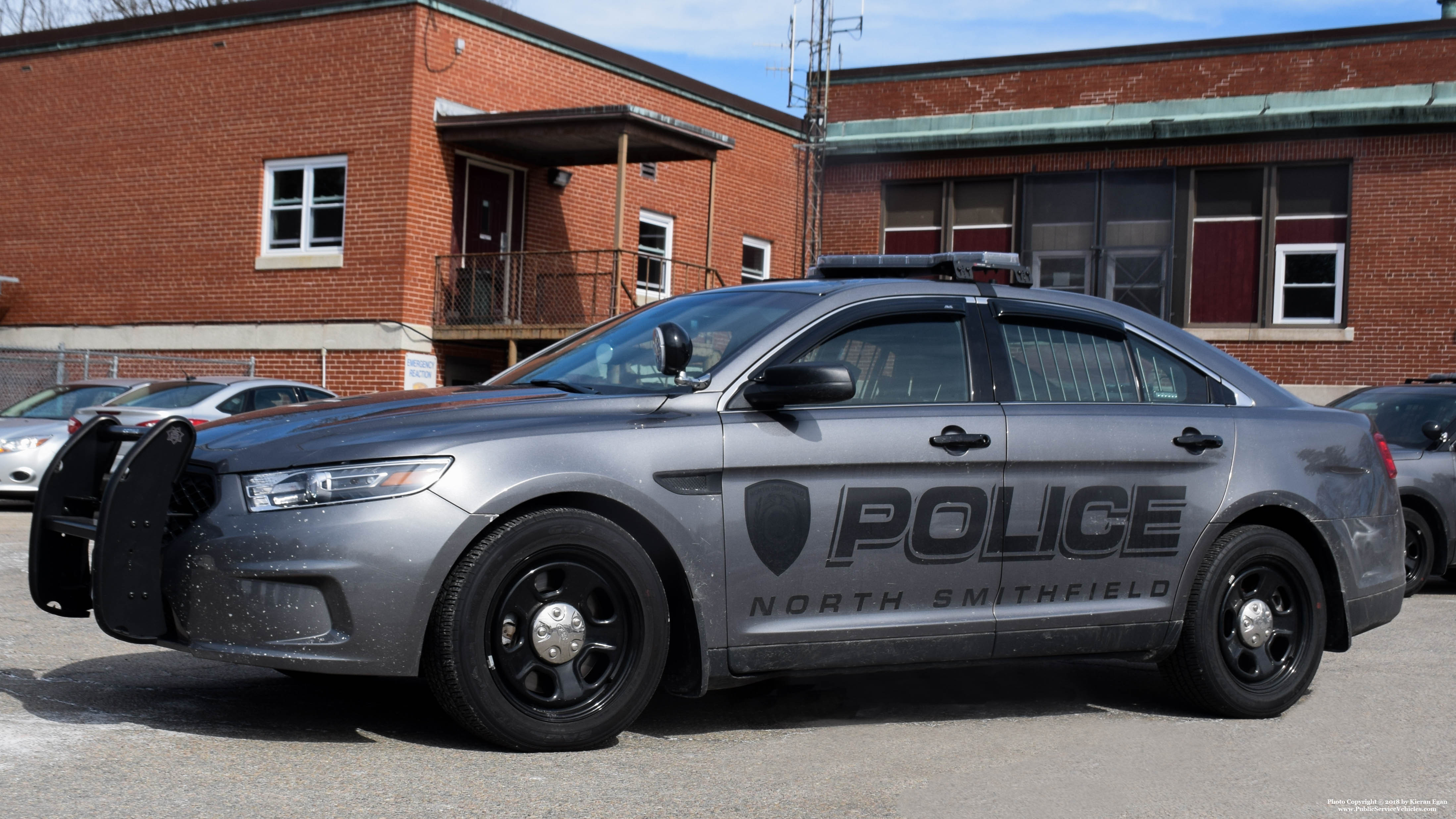 A photo  of North Smithfield Police
            Cruiser 3702, a 2017 Ford Police Interceptor Sedan             taken by Kieran Egan