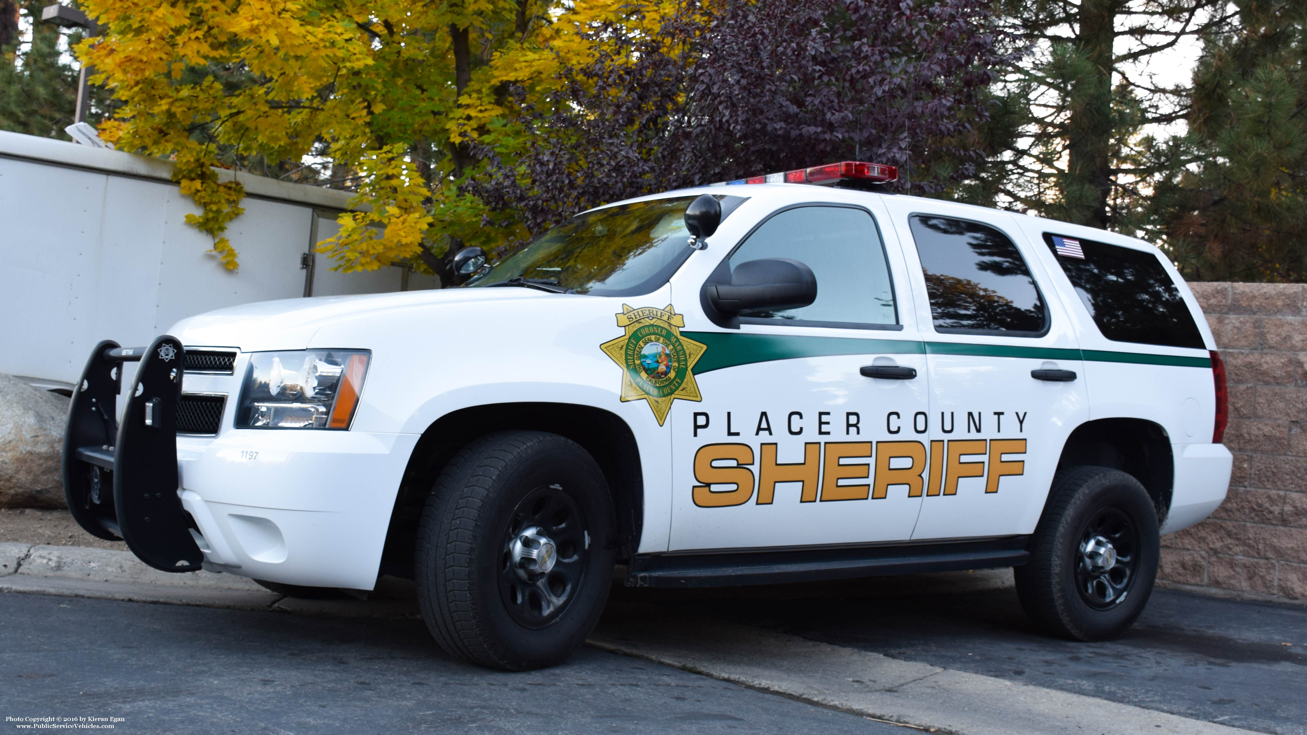 A photo  of Placer County Sheriff
            Cruiser 1197, a 2007-2014 Chevrolet Tahoe             taken by Kieran Egan