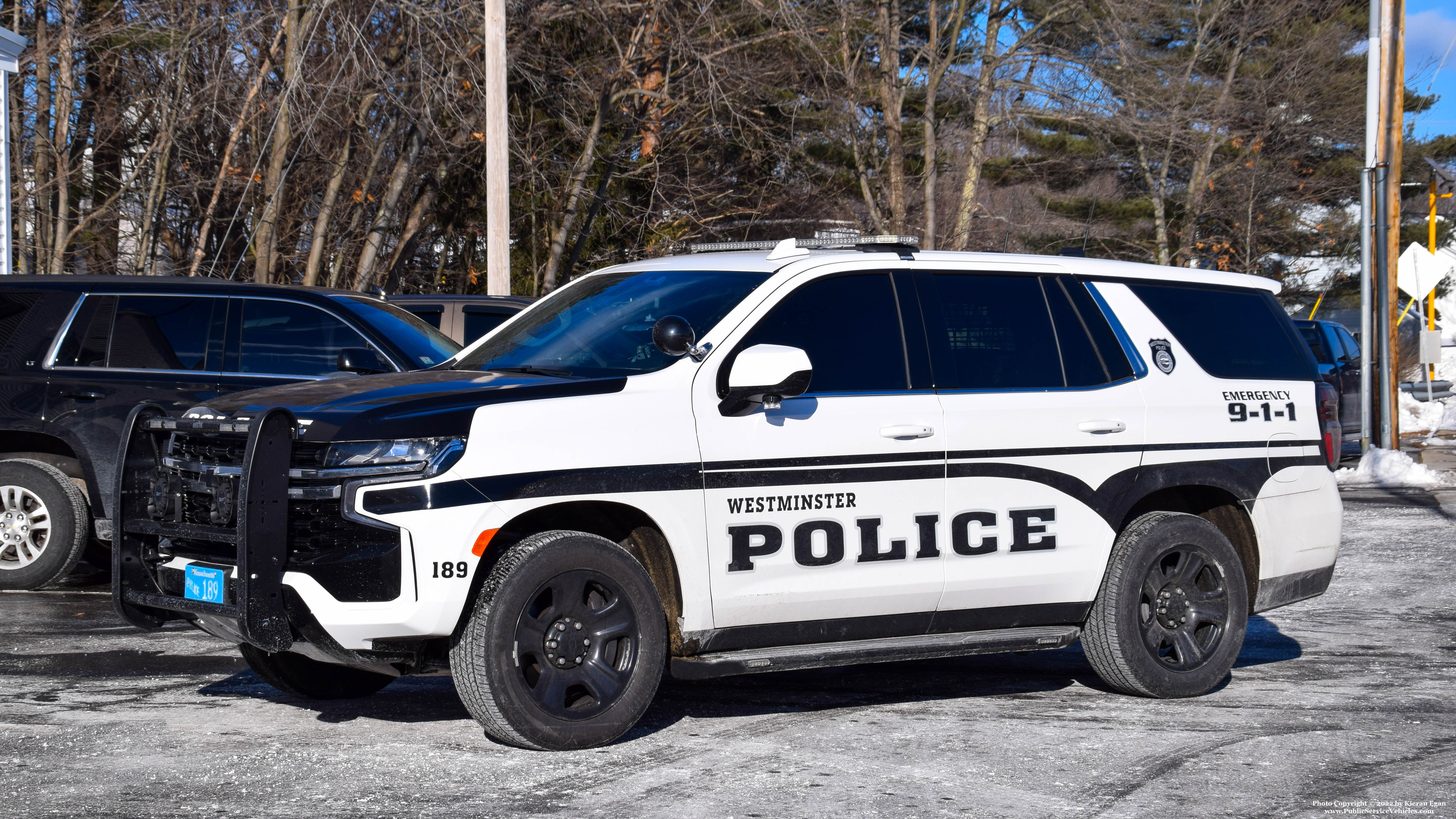 A photo  of Westminster Police
            Cruiser 189, a 2021 Chevrolet Tahoe             taken by Kieran Egan