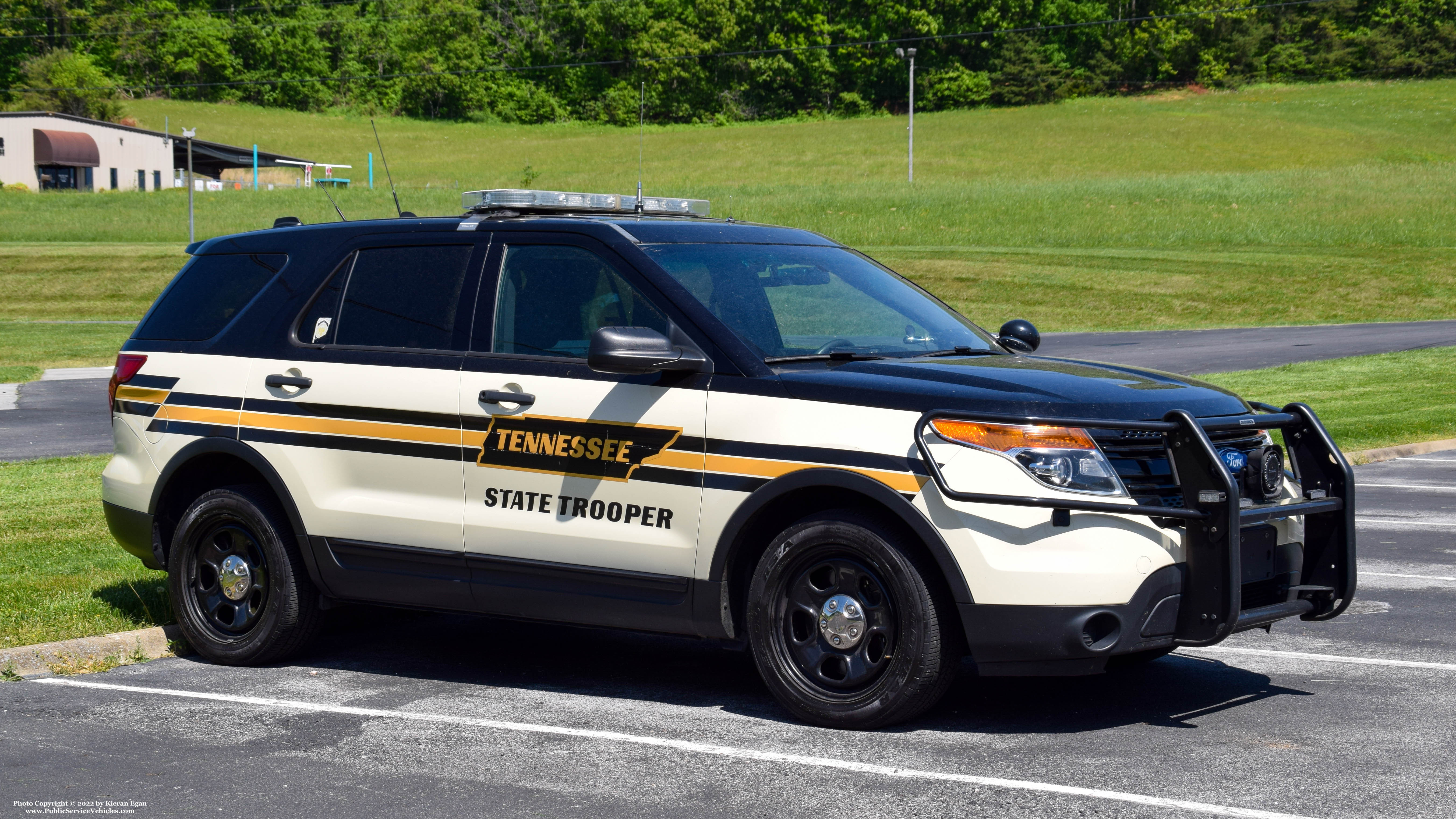 A photo  of Tennessee Highway Patrol
            Cruiser S5-D154, a 2013-2015 Ford Police Interceptor Utility             taken by Kieran Egan